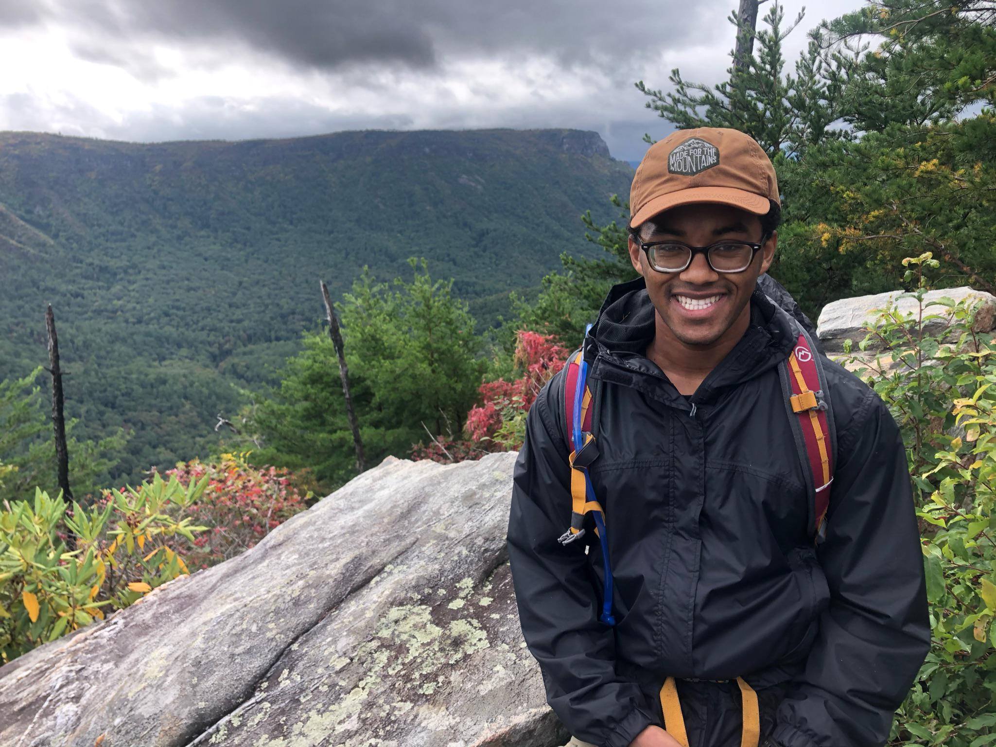 Enjoying the beautiful mounta…