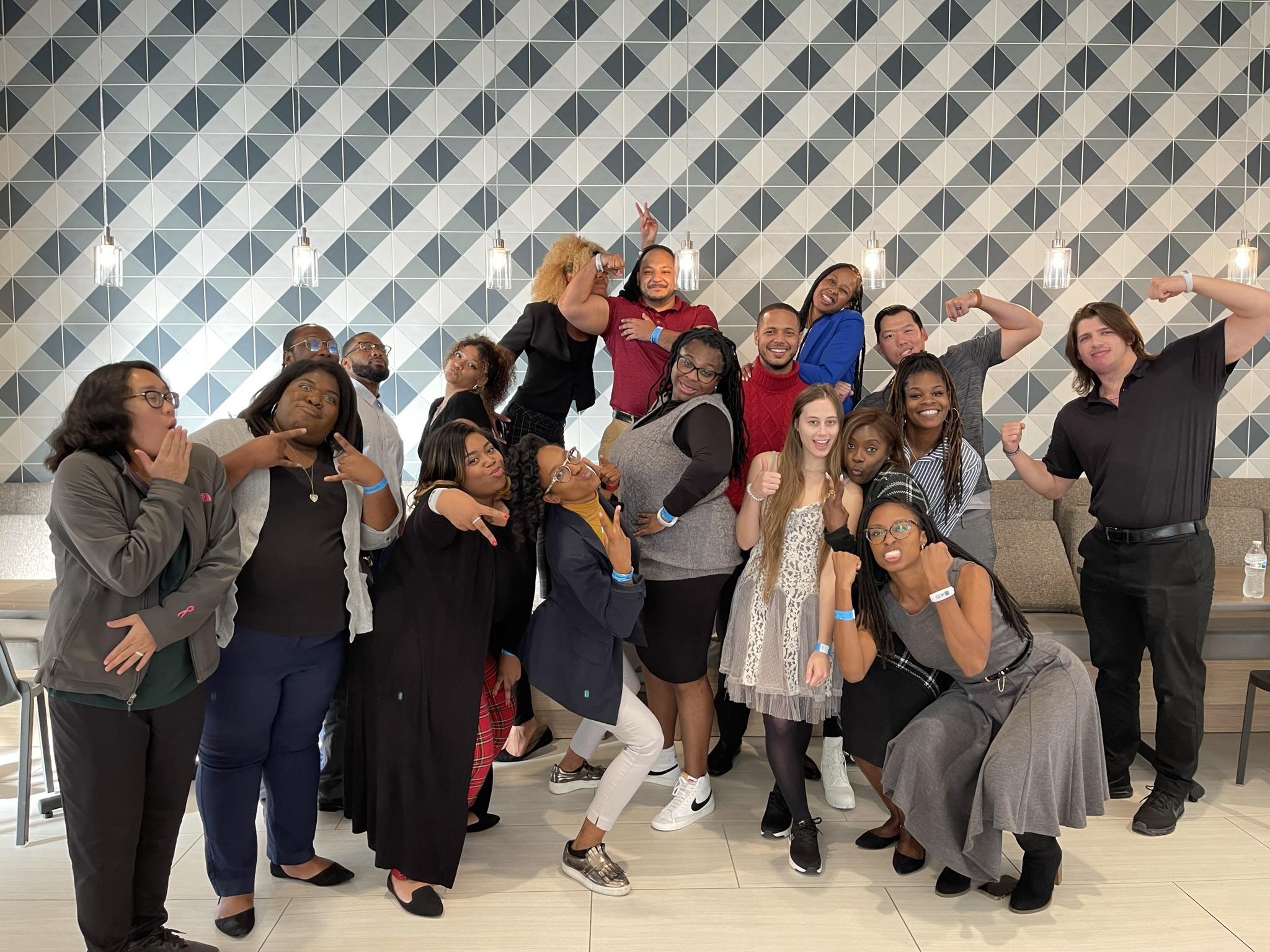 With friends & business p…