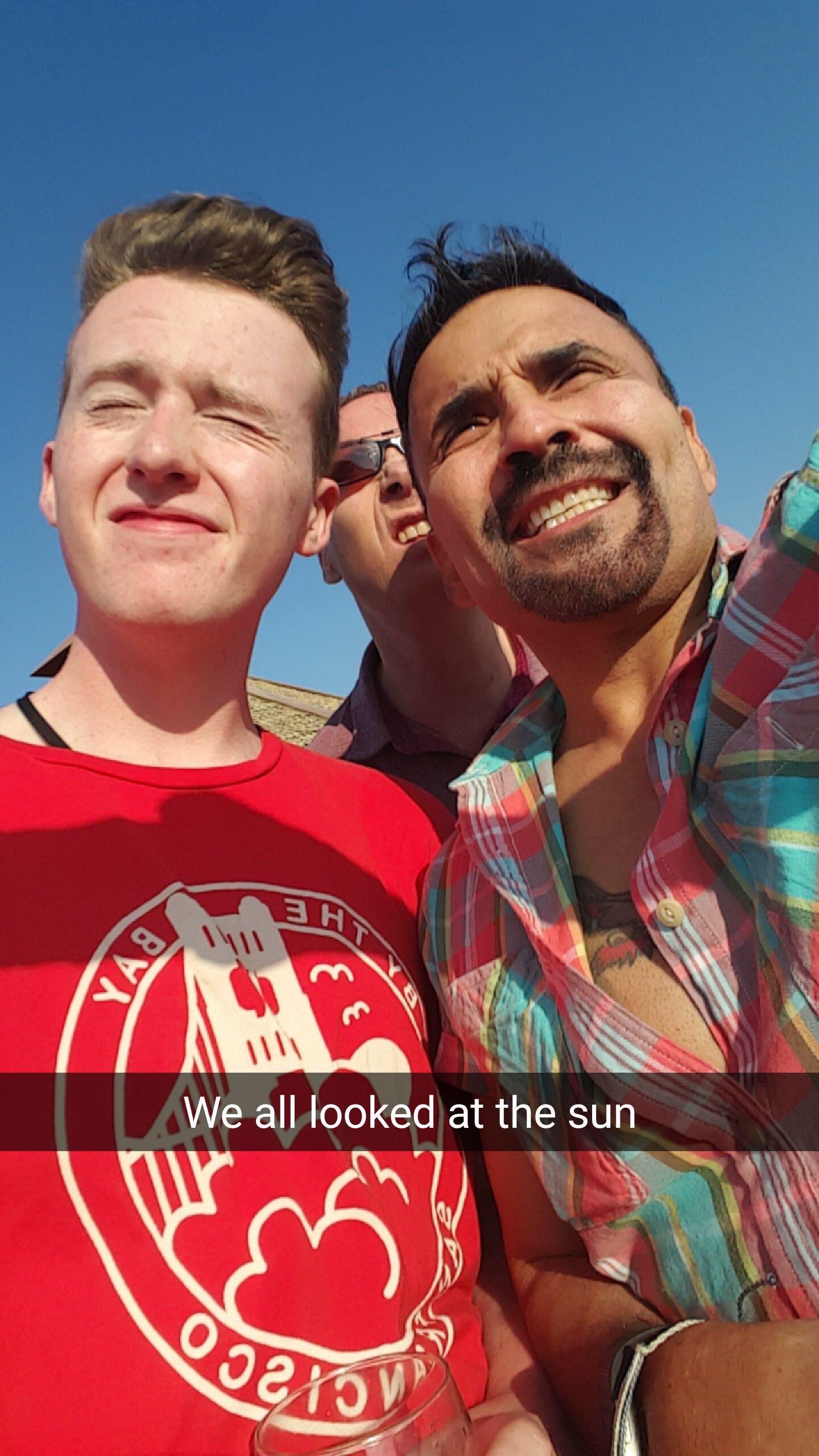 When we tried to take a selfi…