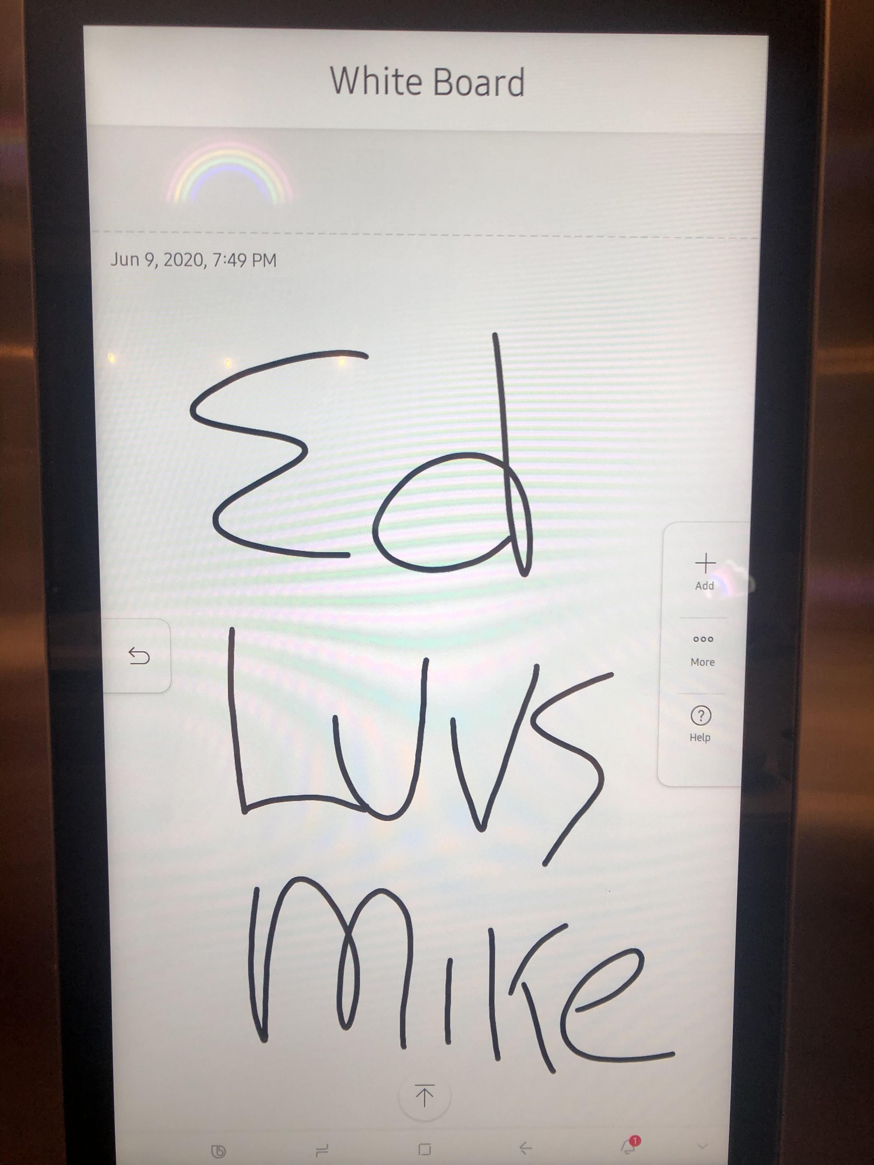 Found this on the whiteboard …