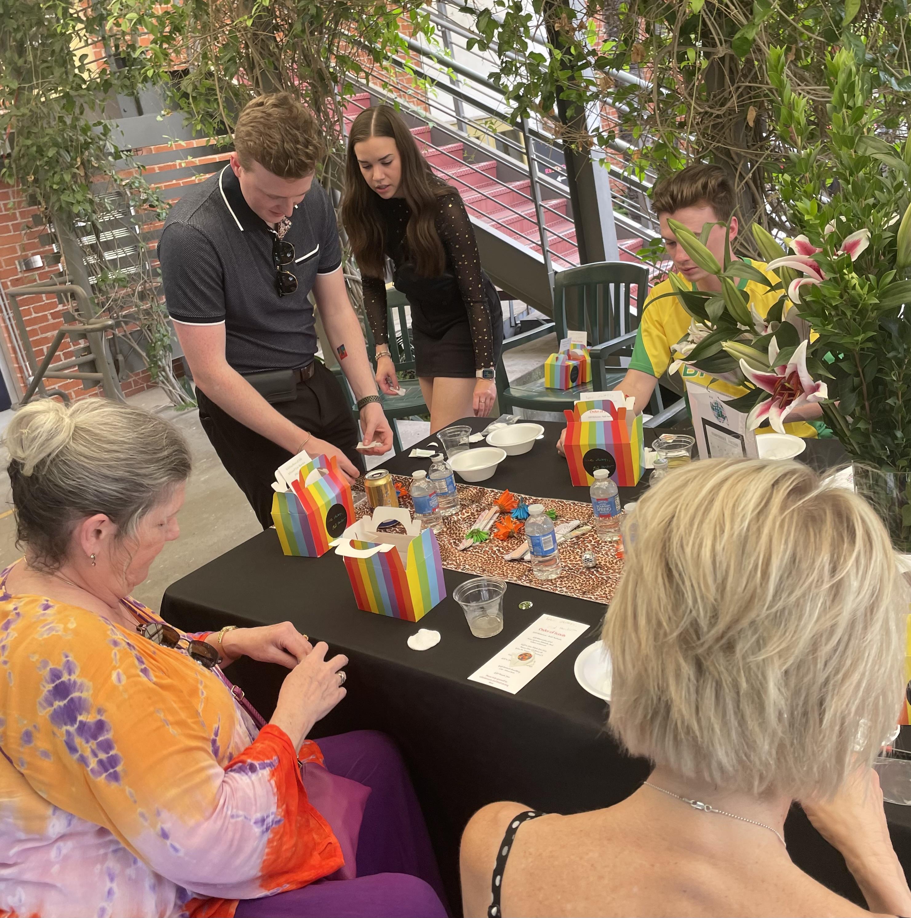 Getting their nails did