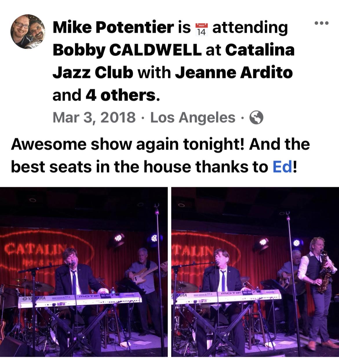 A night out with Mike, Ed, an…