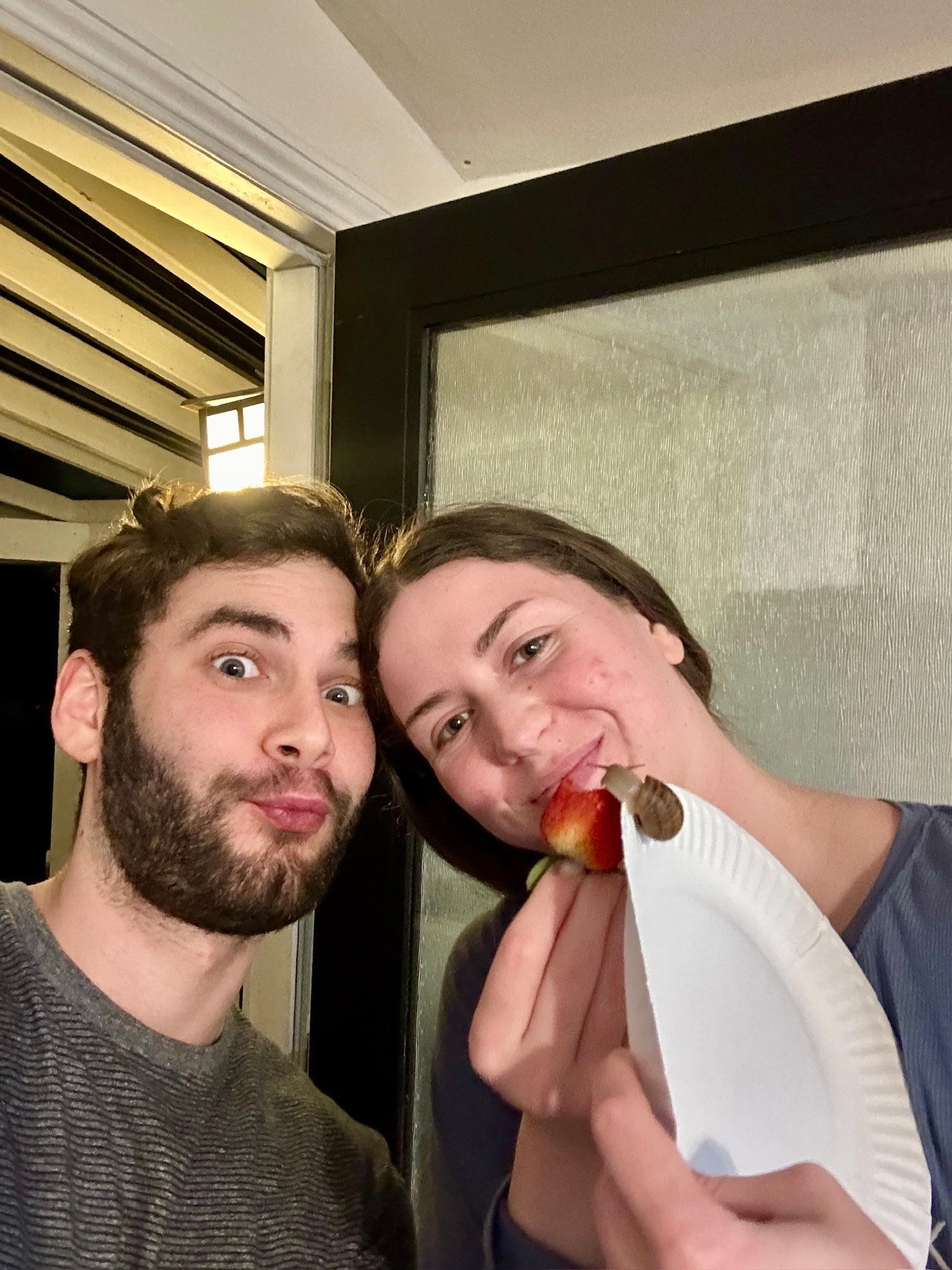 We found a snail on the porch…