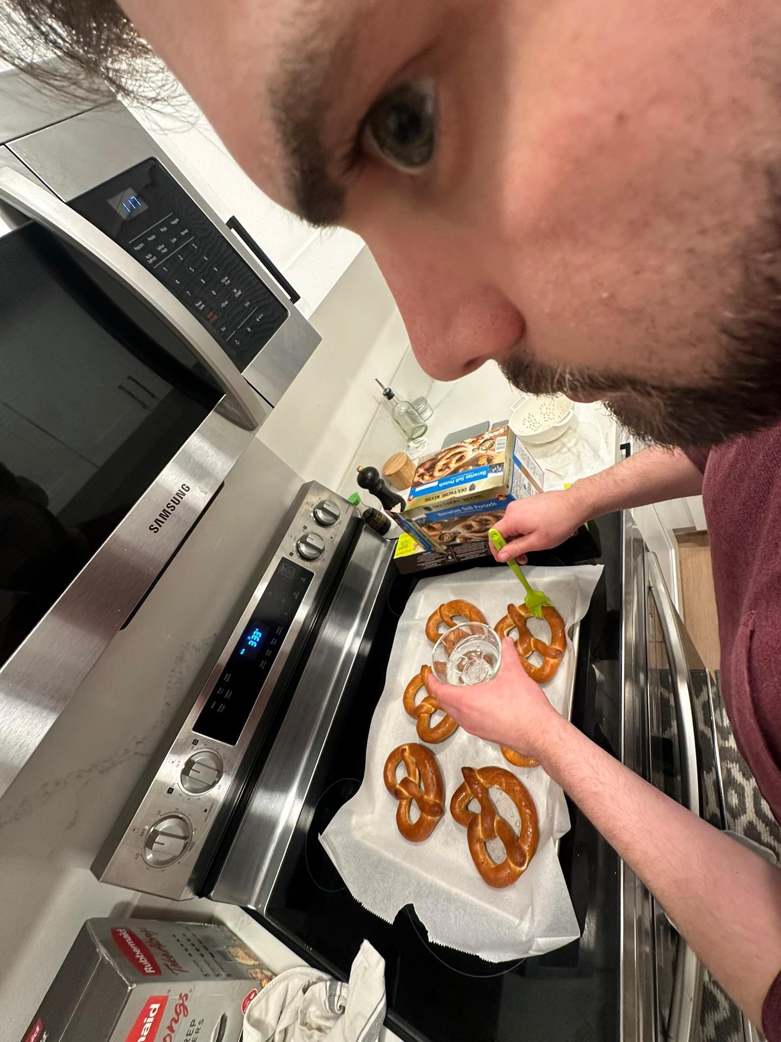 Michael making sure we eat th…