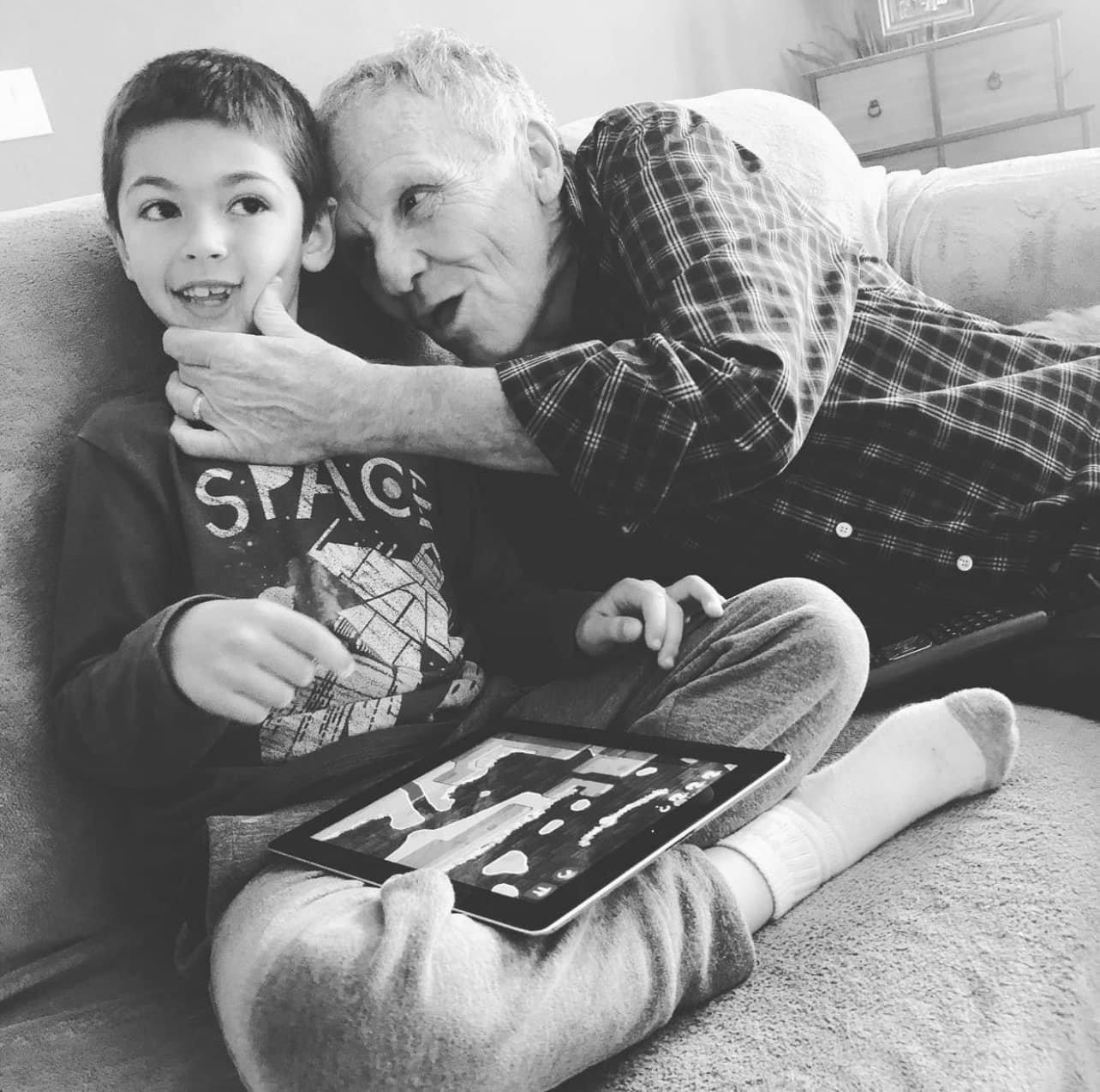 Grandpa and Tyler hung out al…