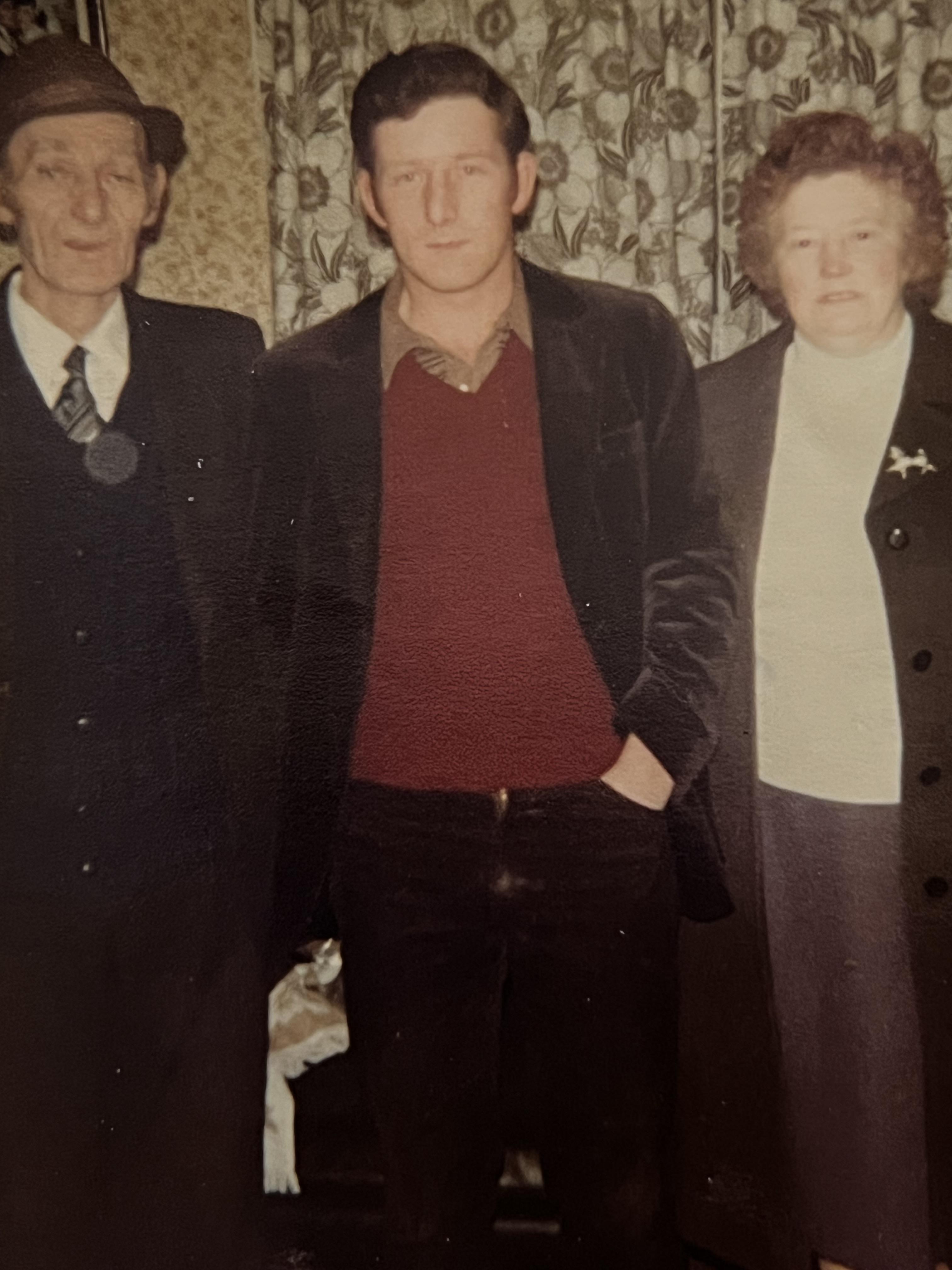 Dad with his parents James an…