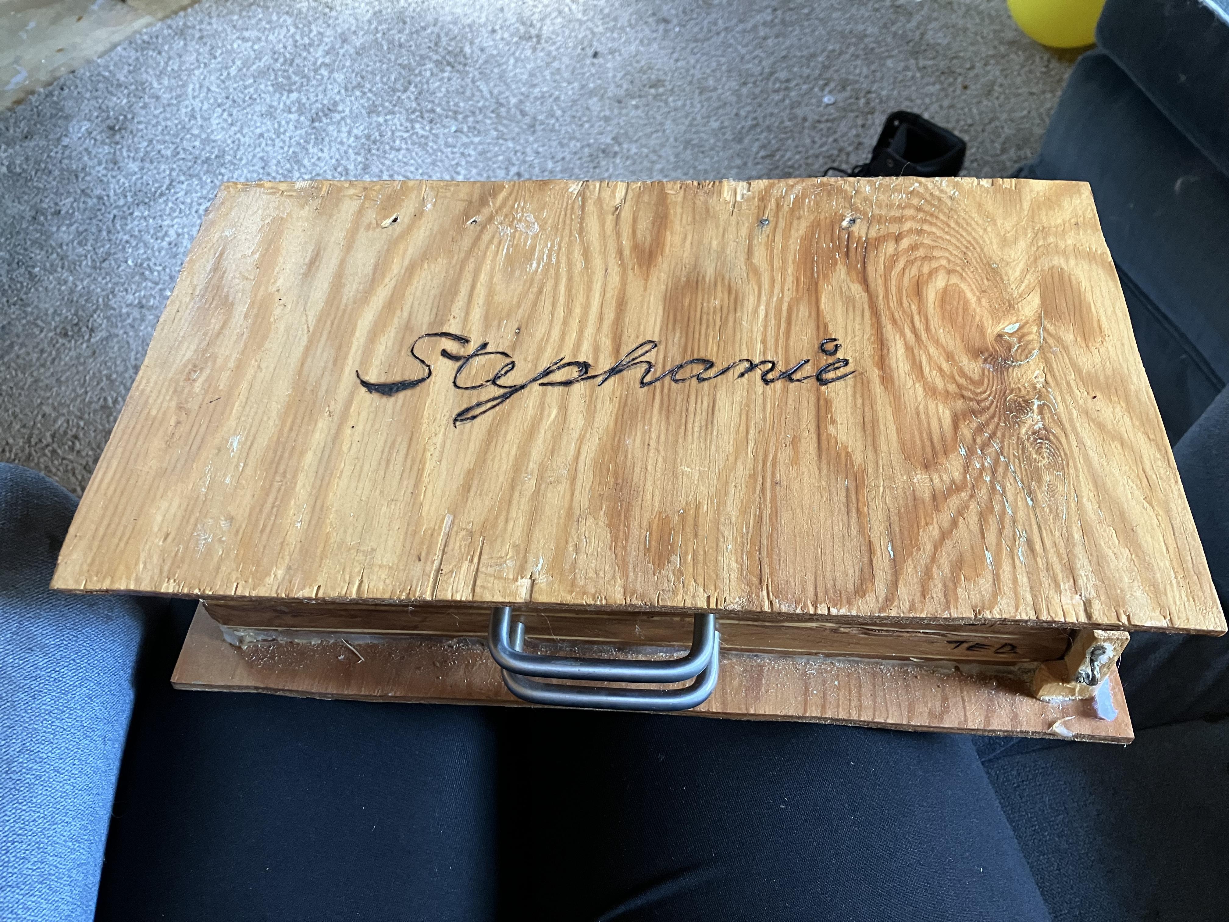 Ted made me this box for my j…