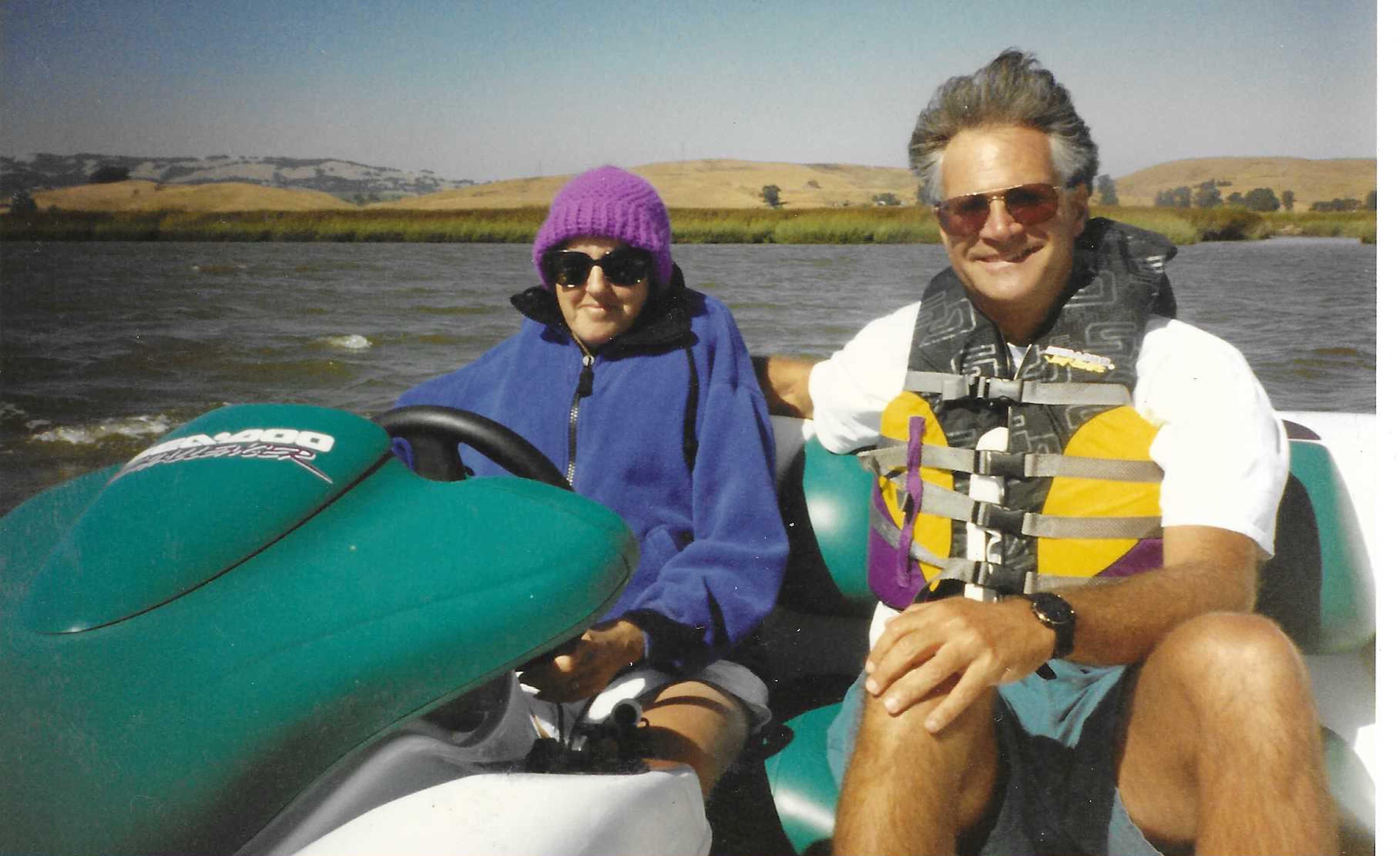 Out on 'The Puffer Fish' with…