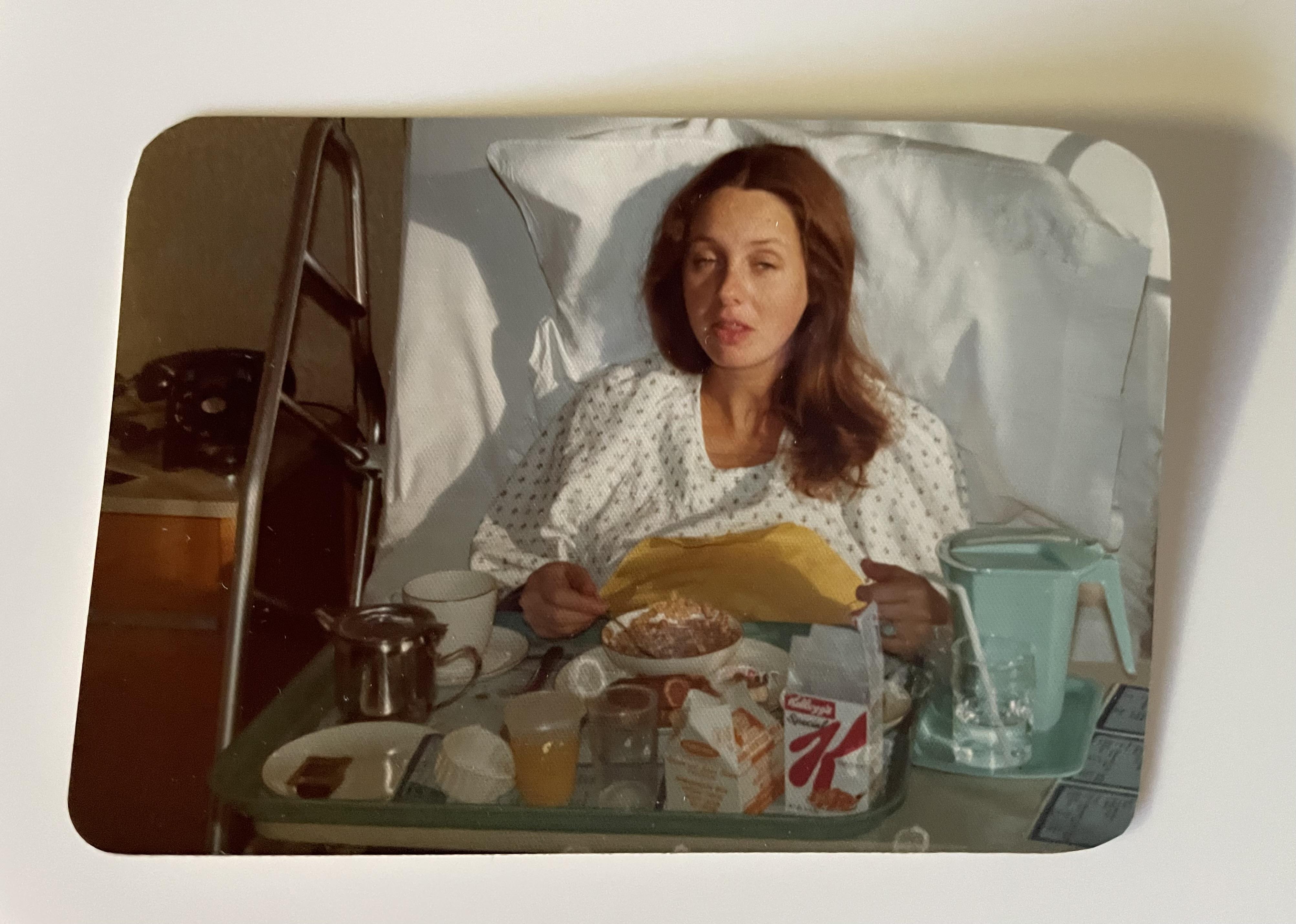 Just after giving birth to ME