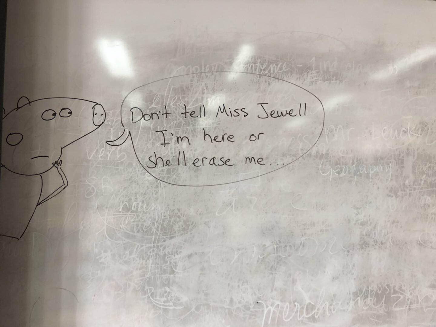 Ryan’s drawing in his friend’…