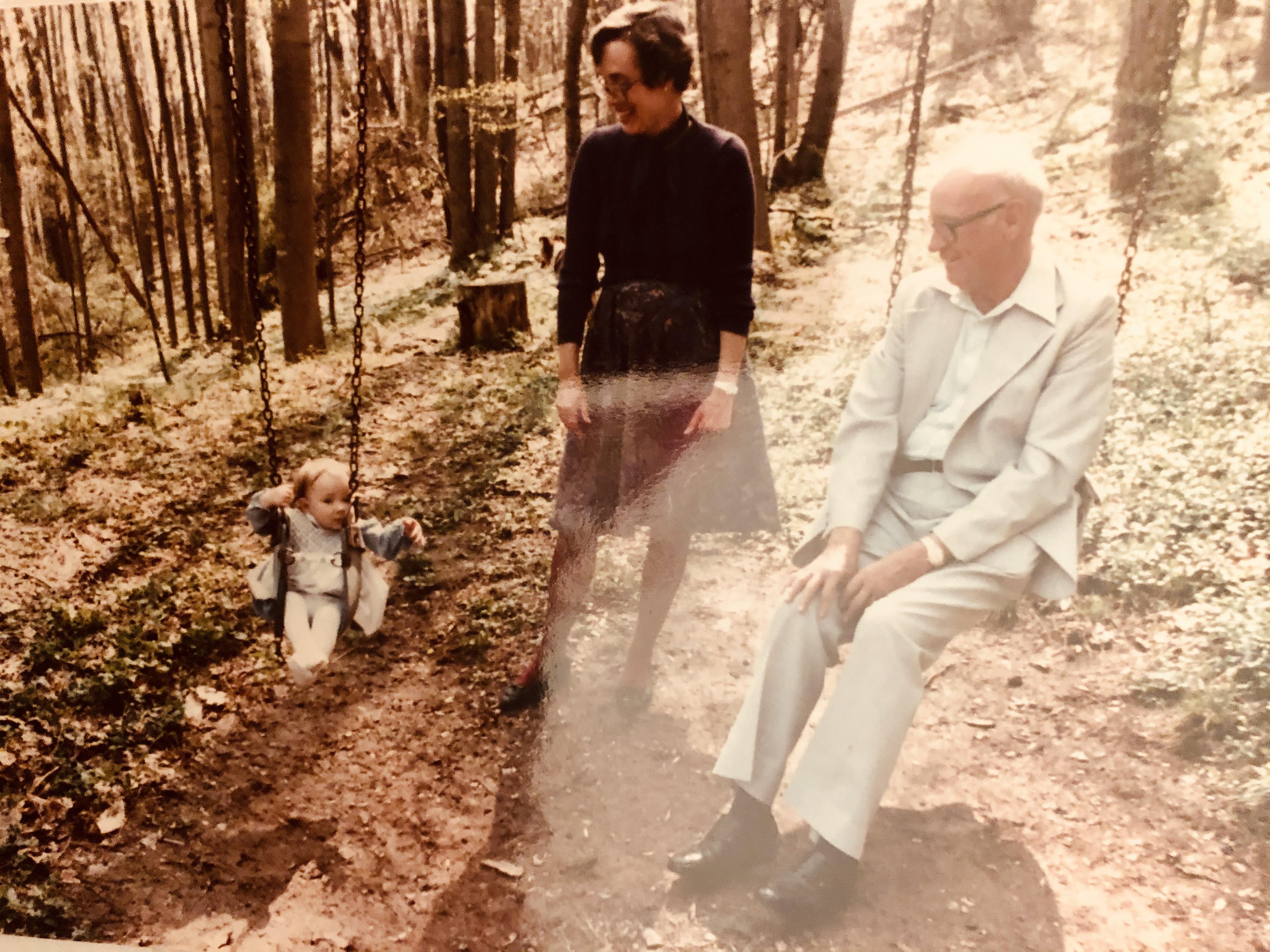 Ann with her Father and baby …