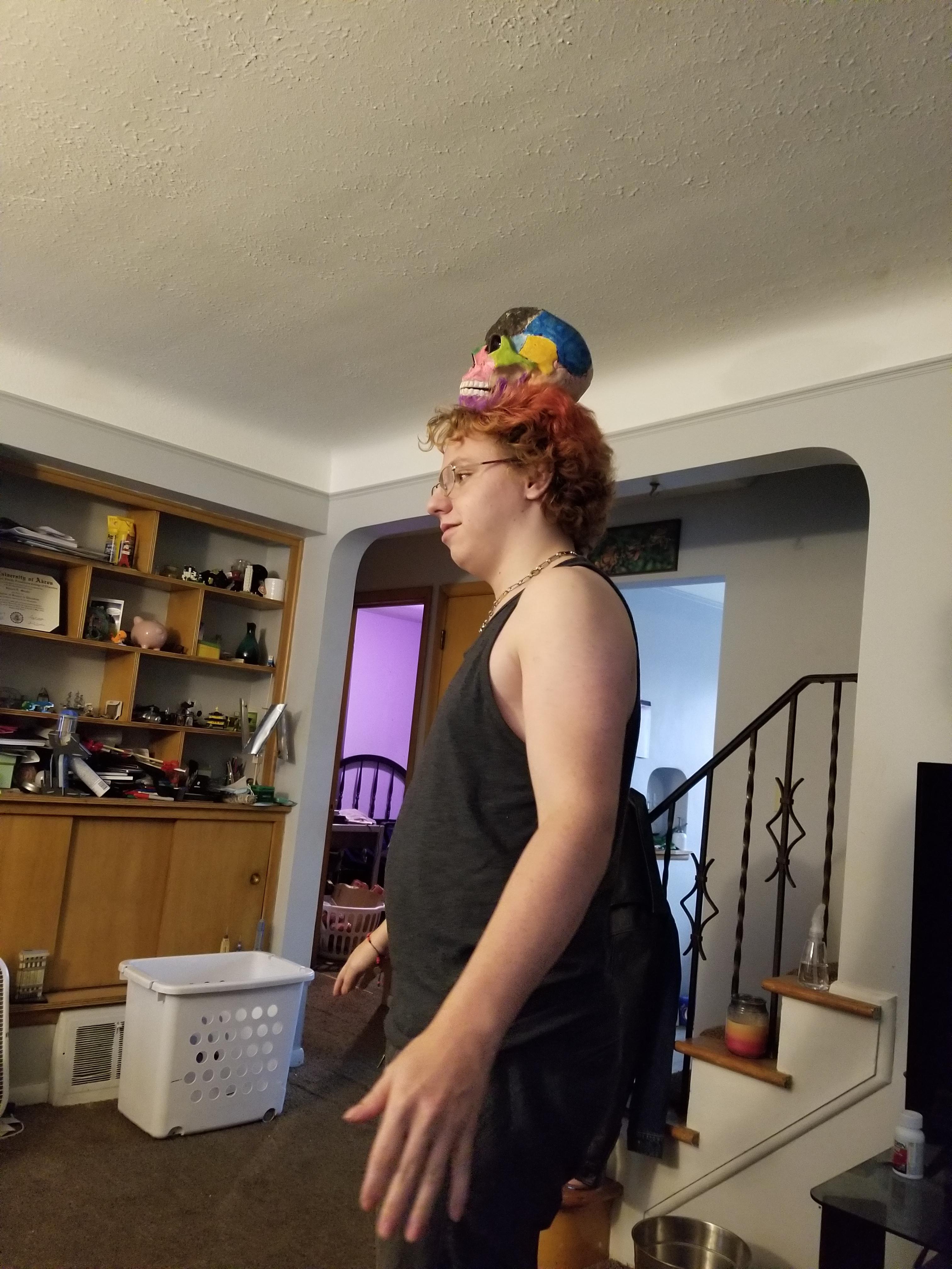 Skyler being silly after he p…