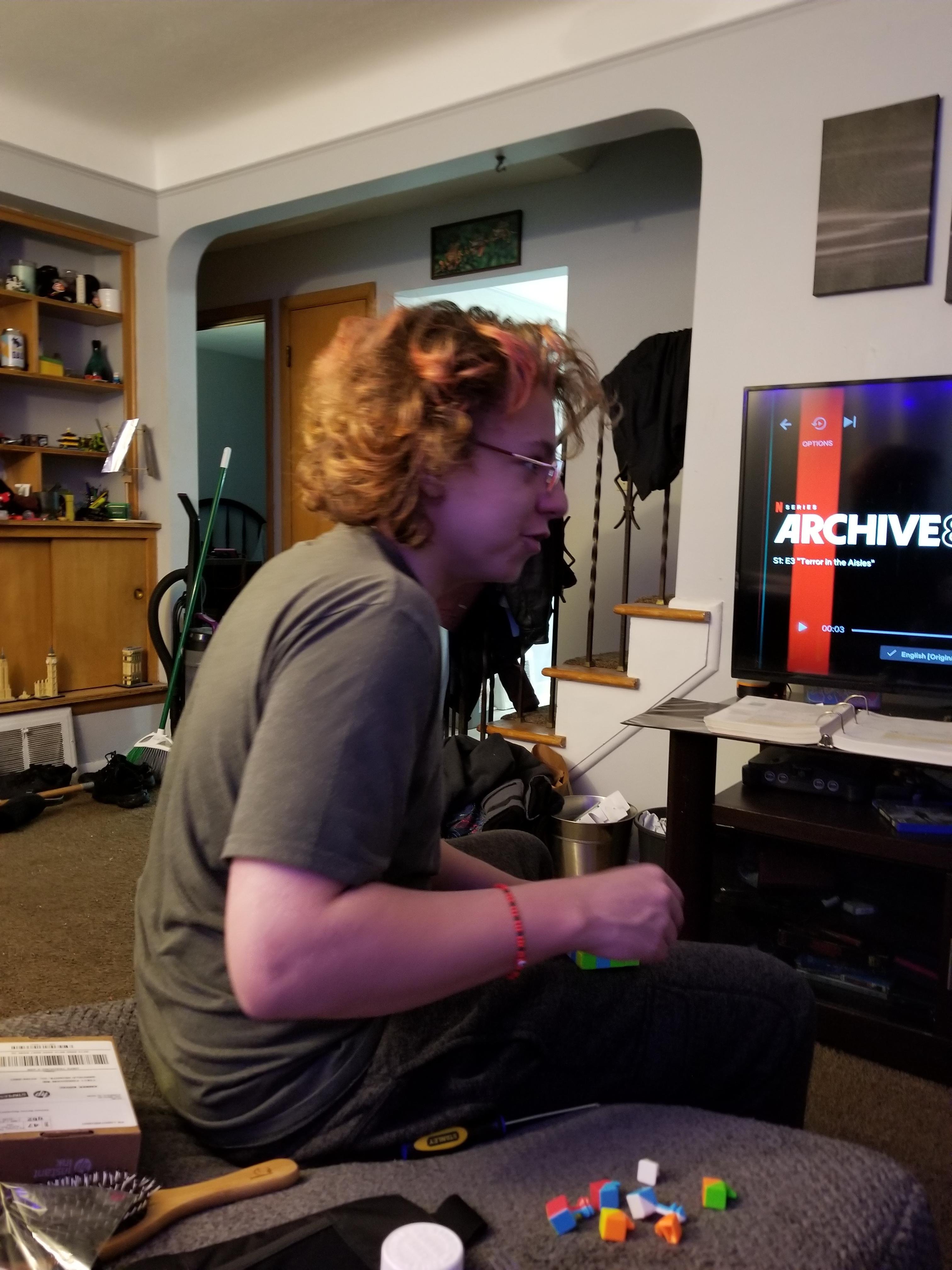 Just chatting in the living r…