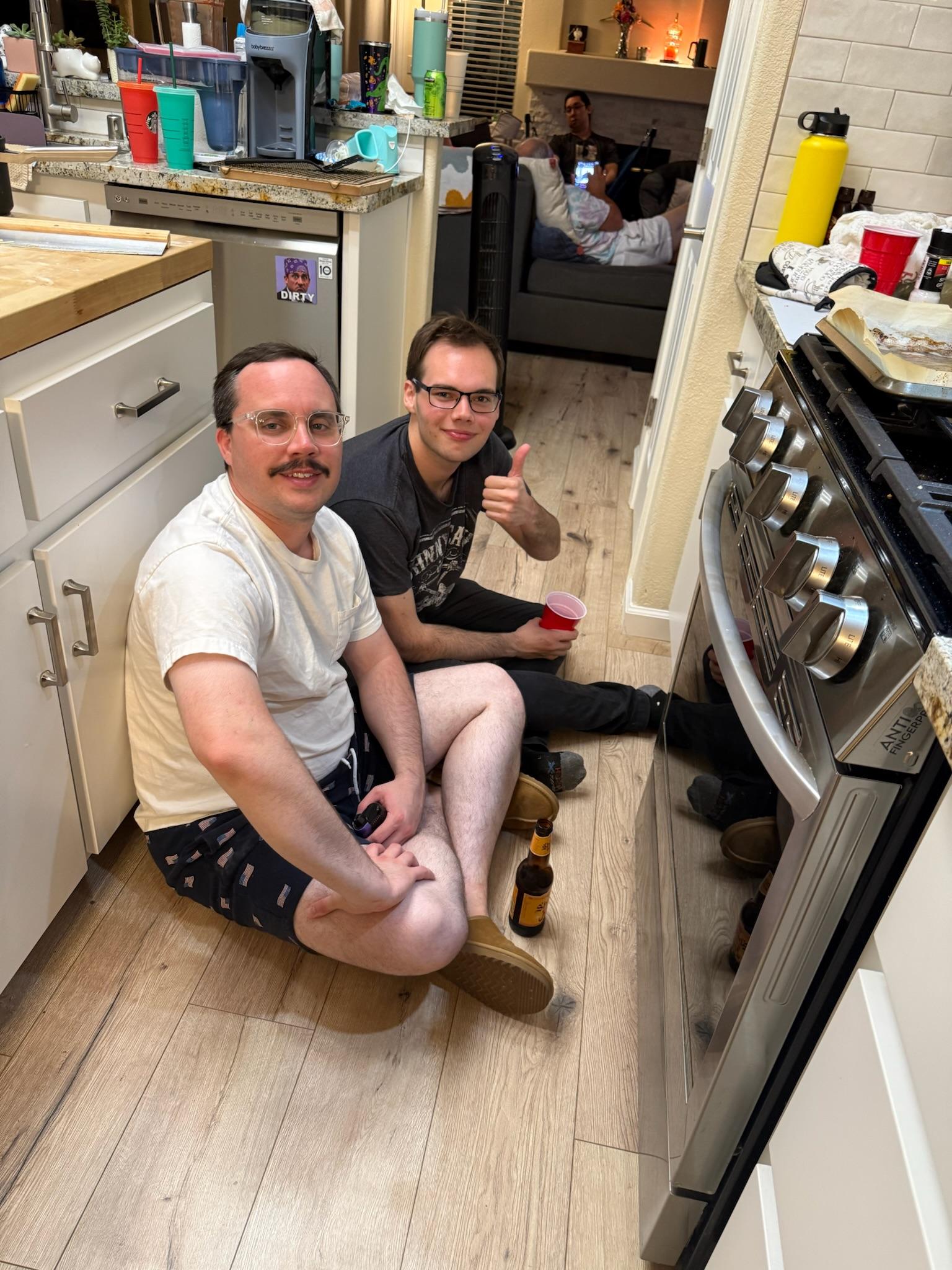 Me and George making homemade…