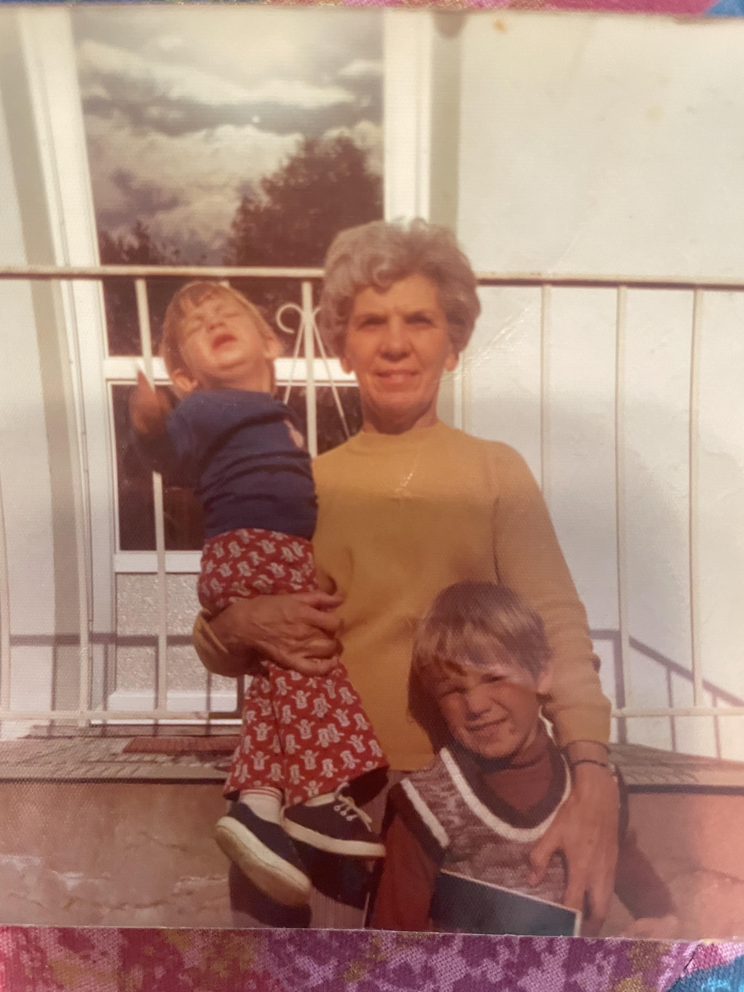 With Grandma Sauer