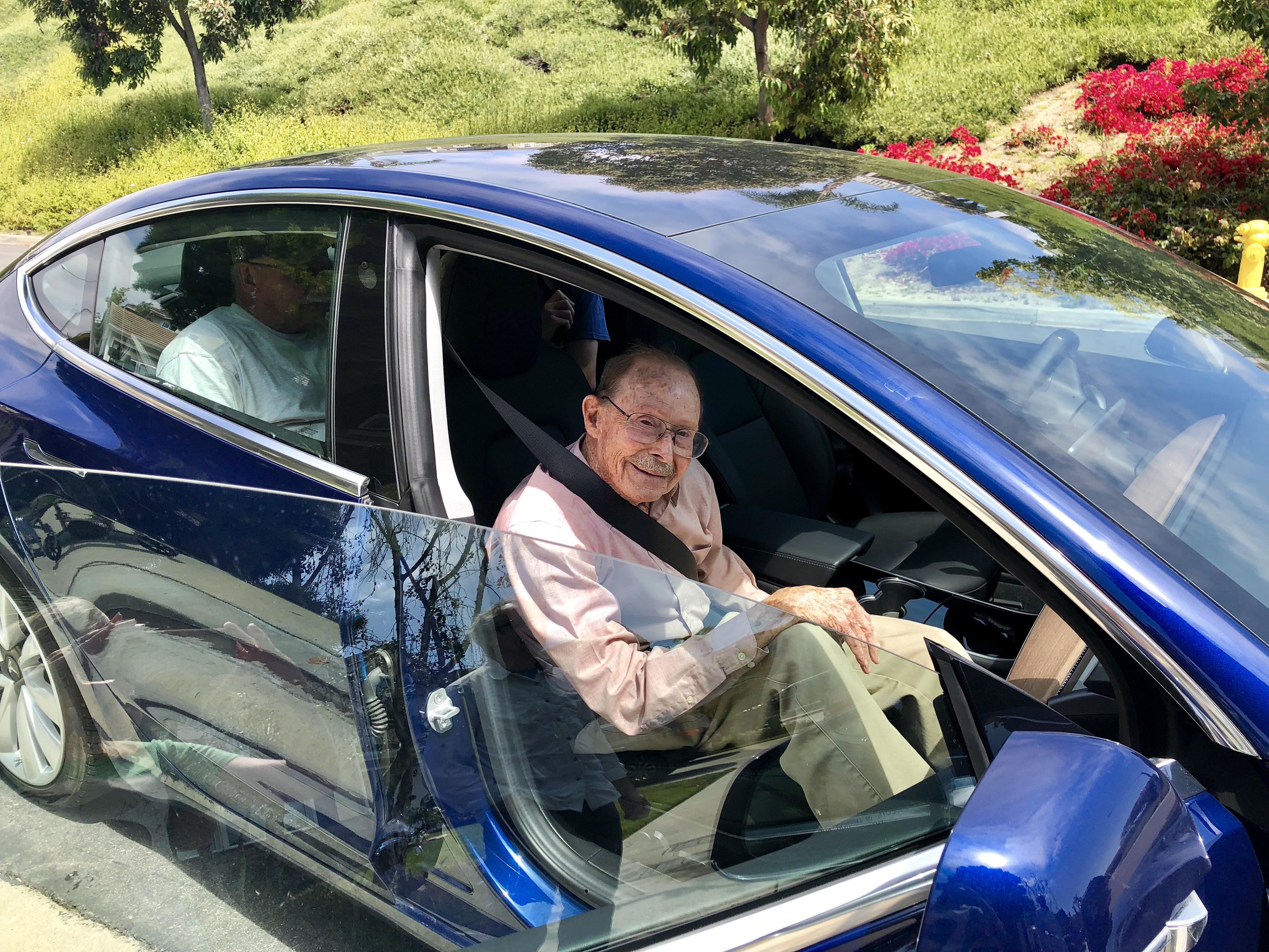 Tesla ride with Cousin Mike P…