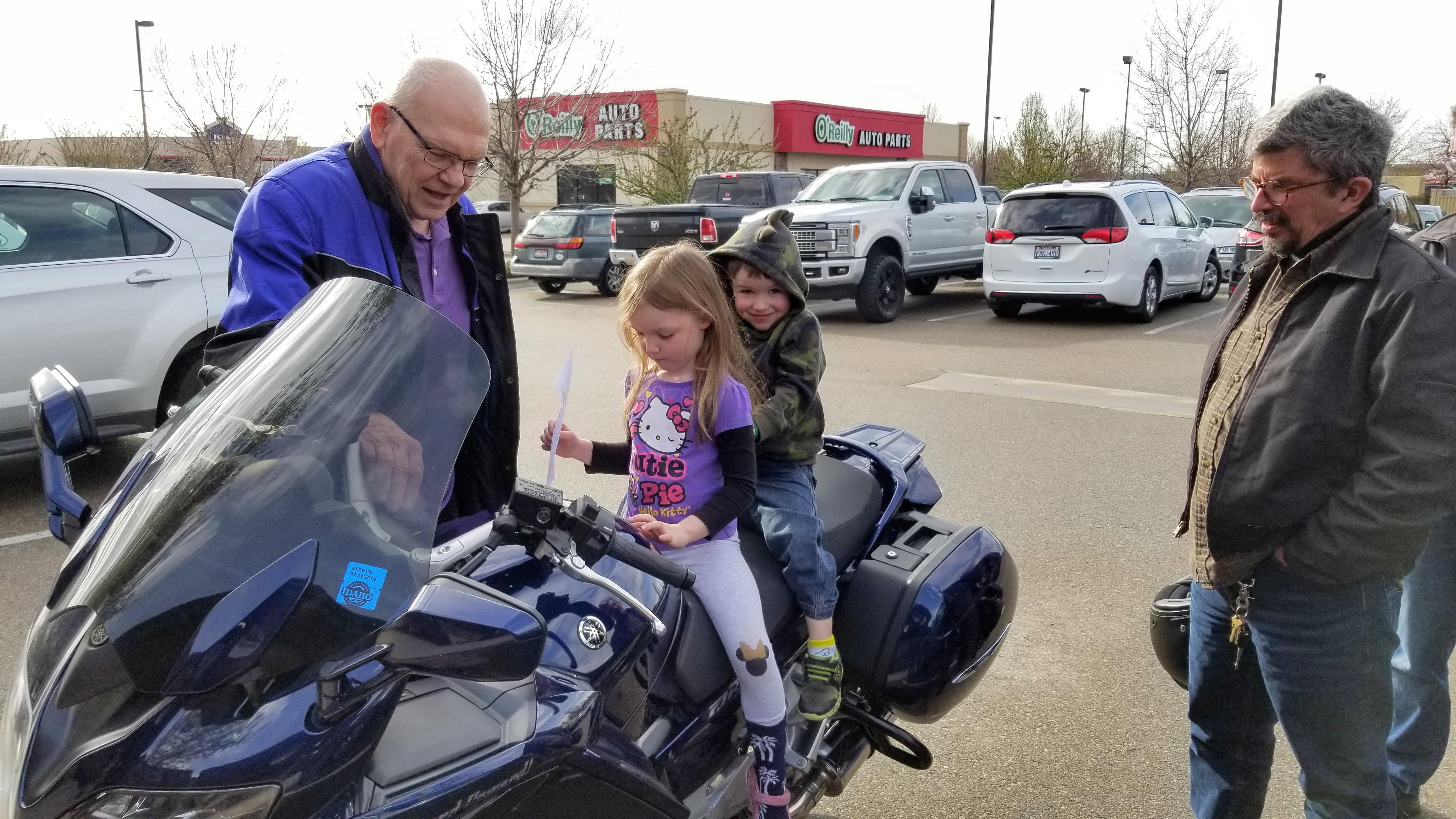 Motorcycles and grandkids