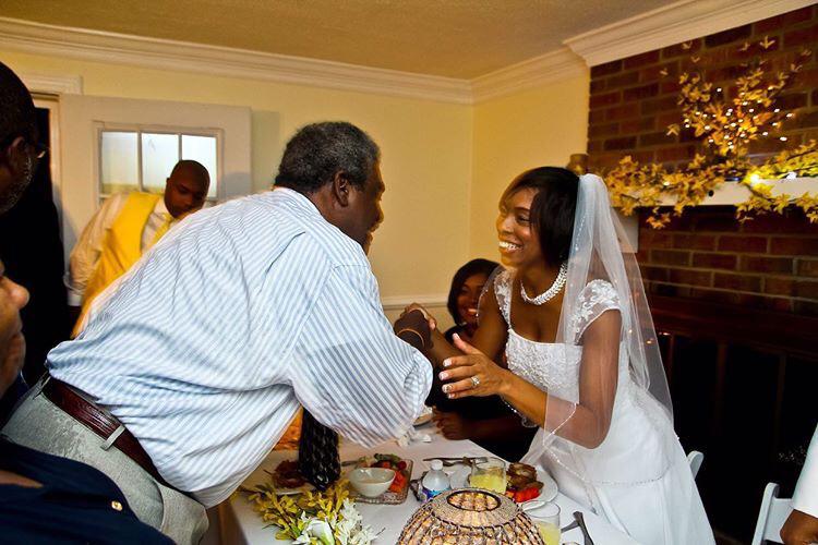 Dad and Jessica at her wedding