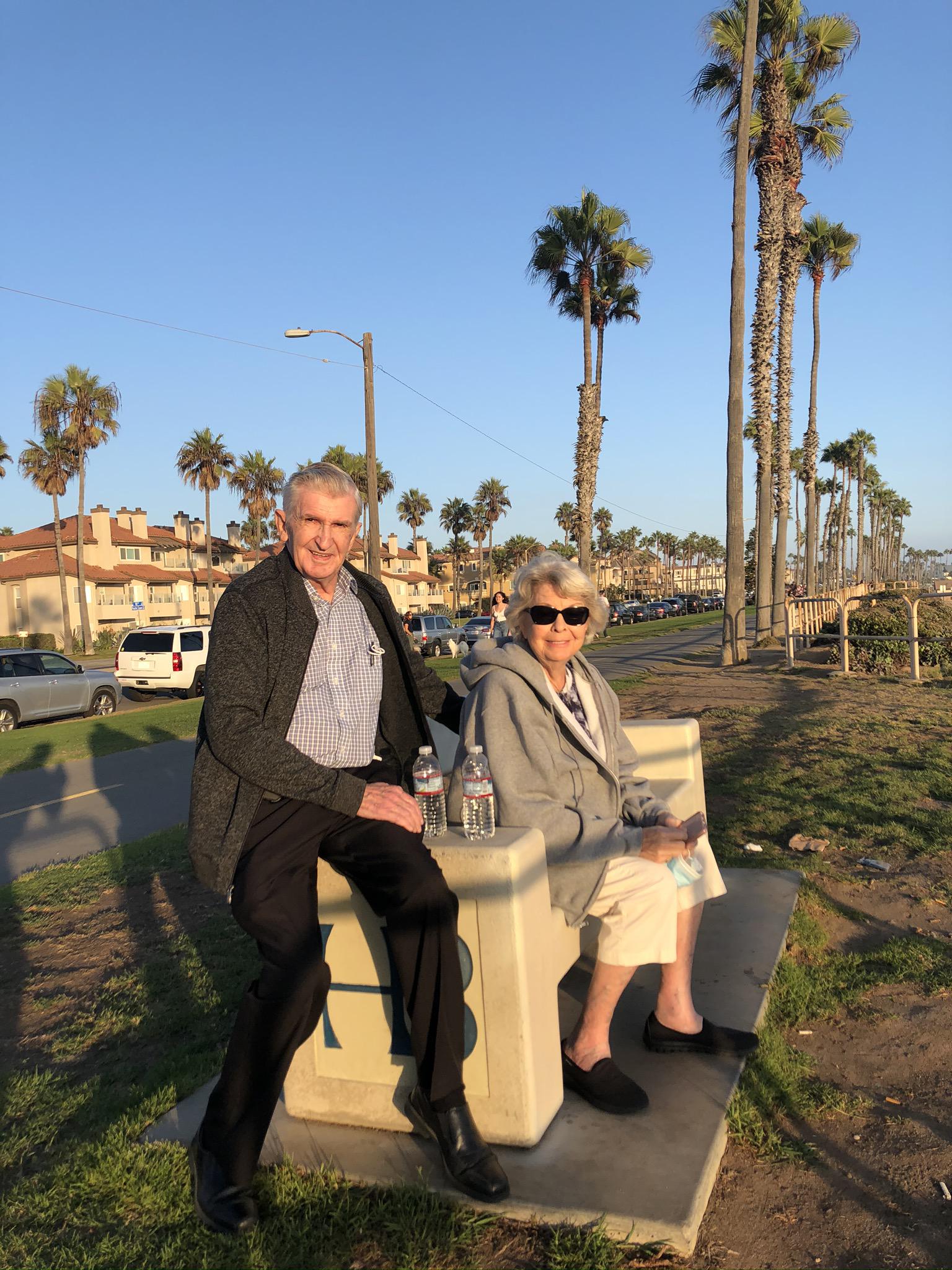 Mom and Dad at Huntington Bea…