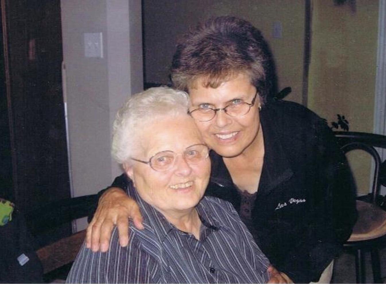 Doris and her baby sister Myr…