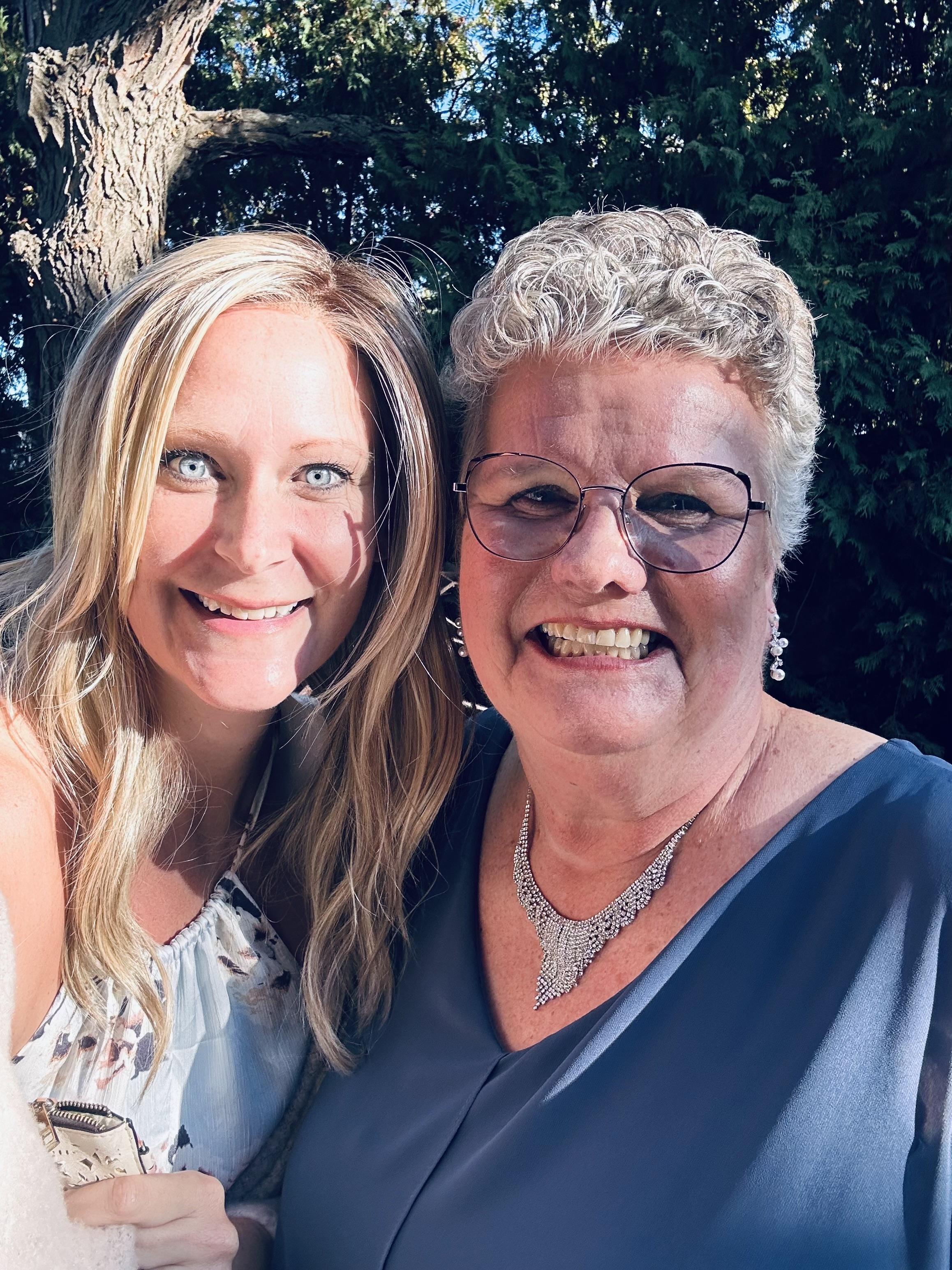 Lesley and Jodi at Meg/Tyler …