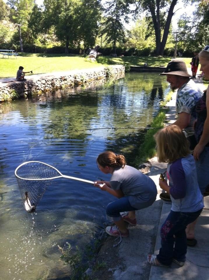 Matt helping Tobias catch the…