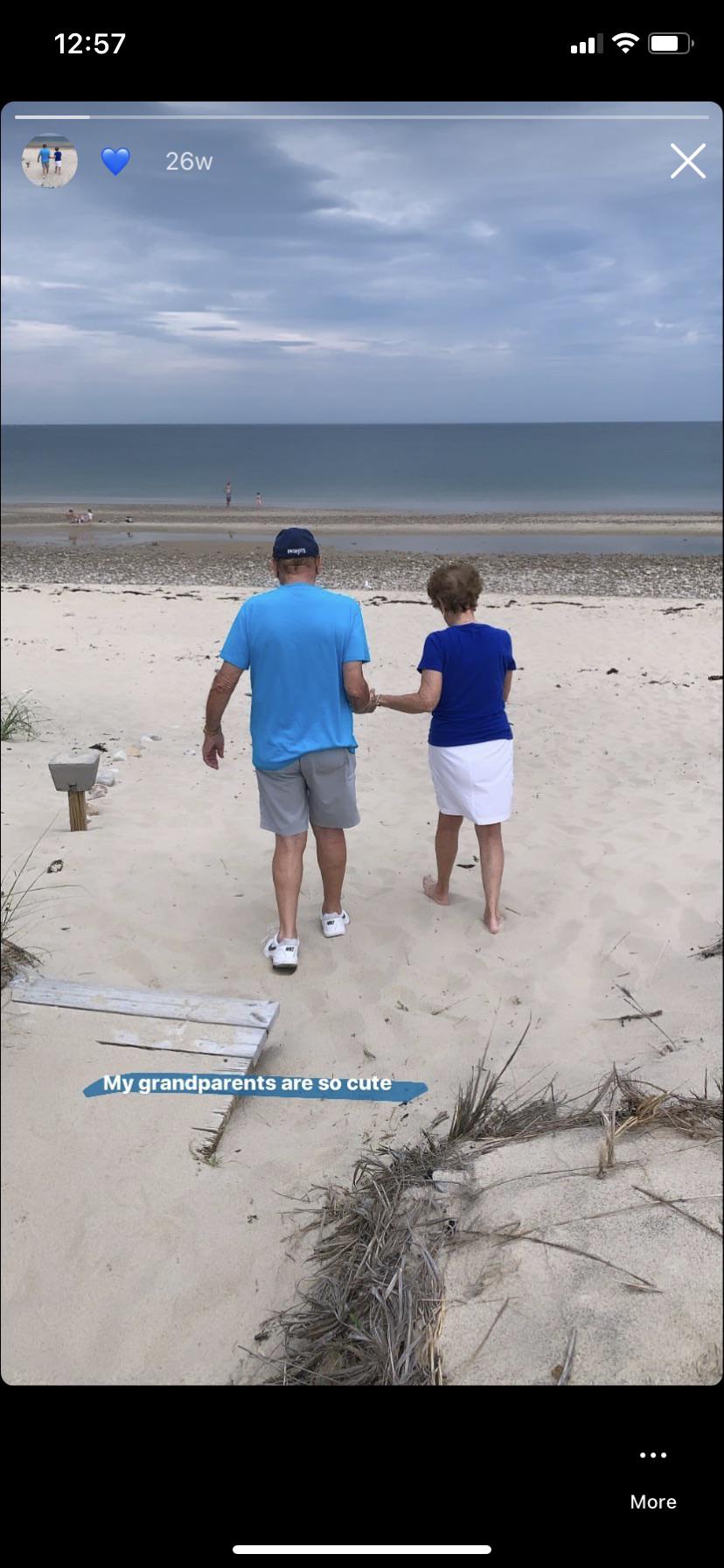 Grammy and Papa Holding Hands…