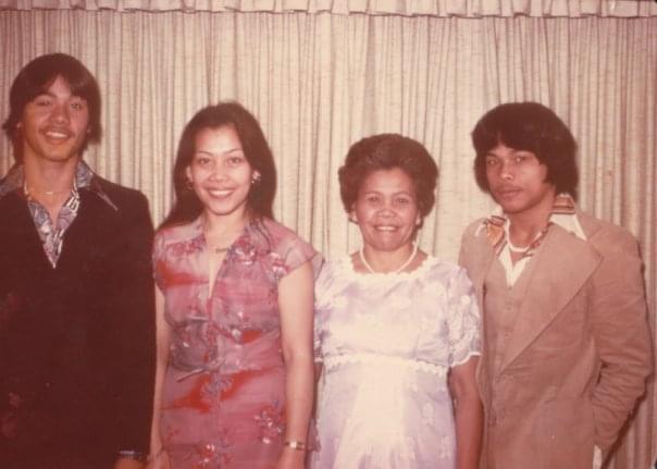 Steve with his mom and siblin…