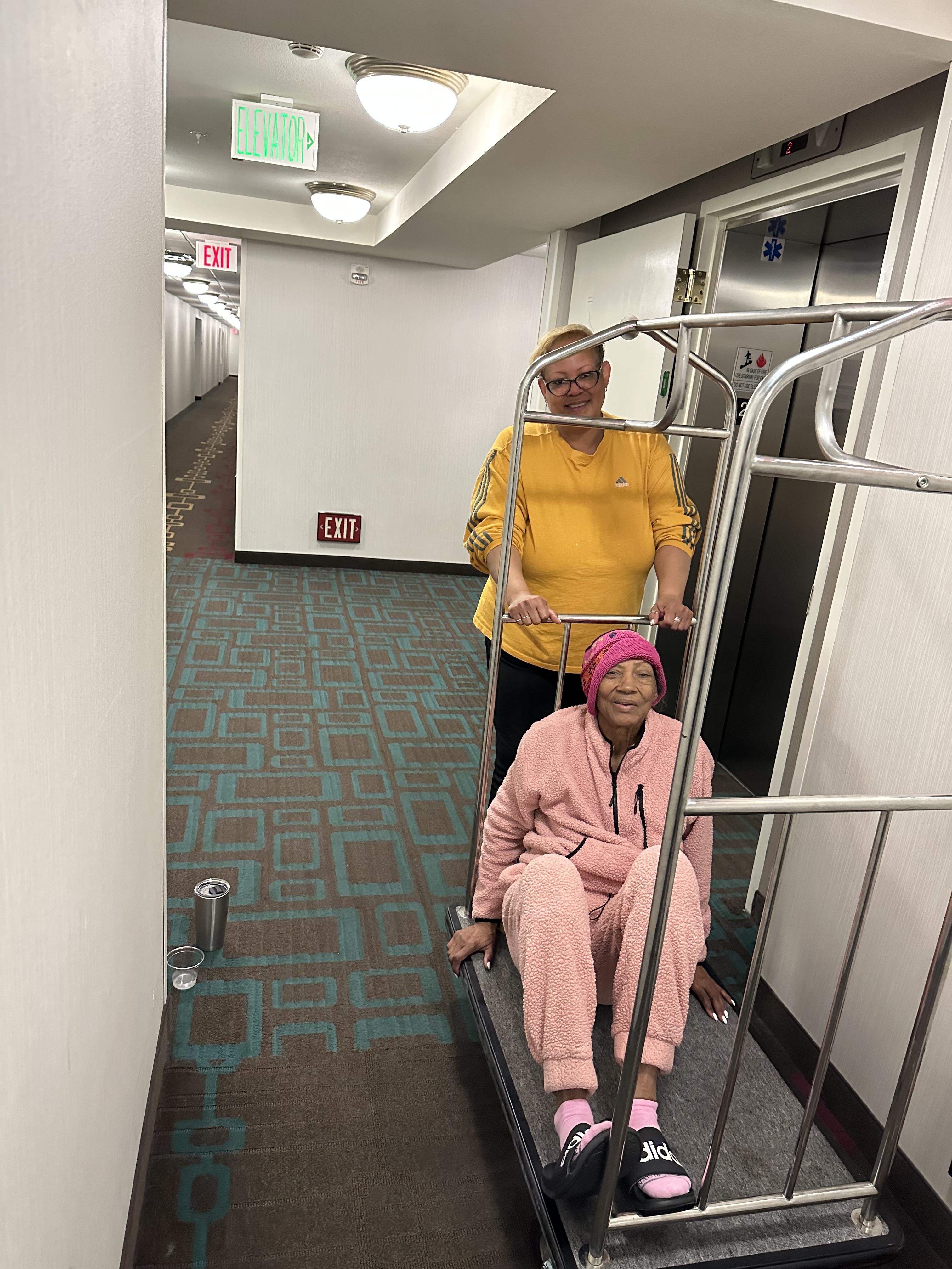 Rochelle & Evelyn having …