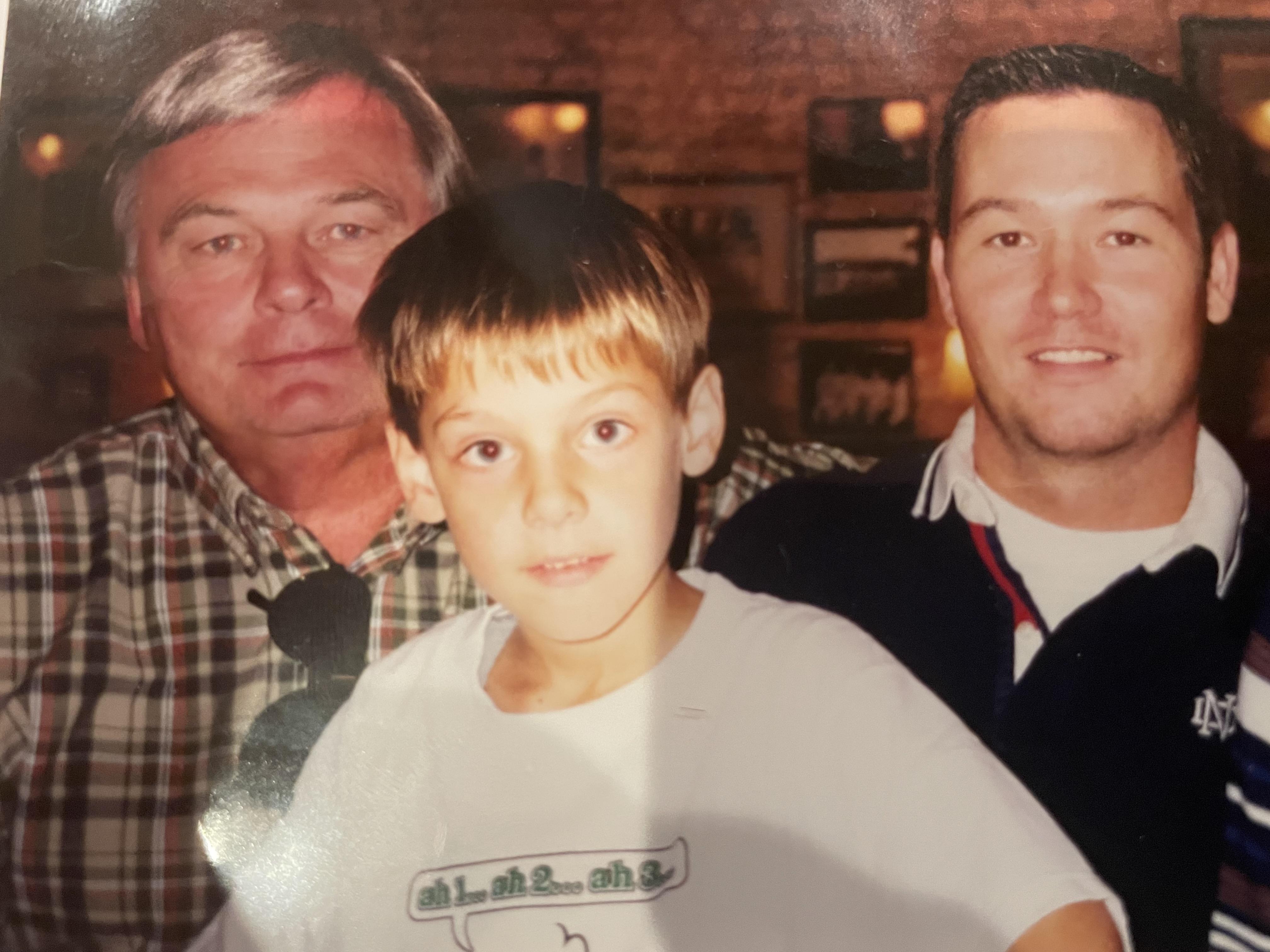 Enjoying lunch at Harry Caray…