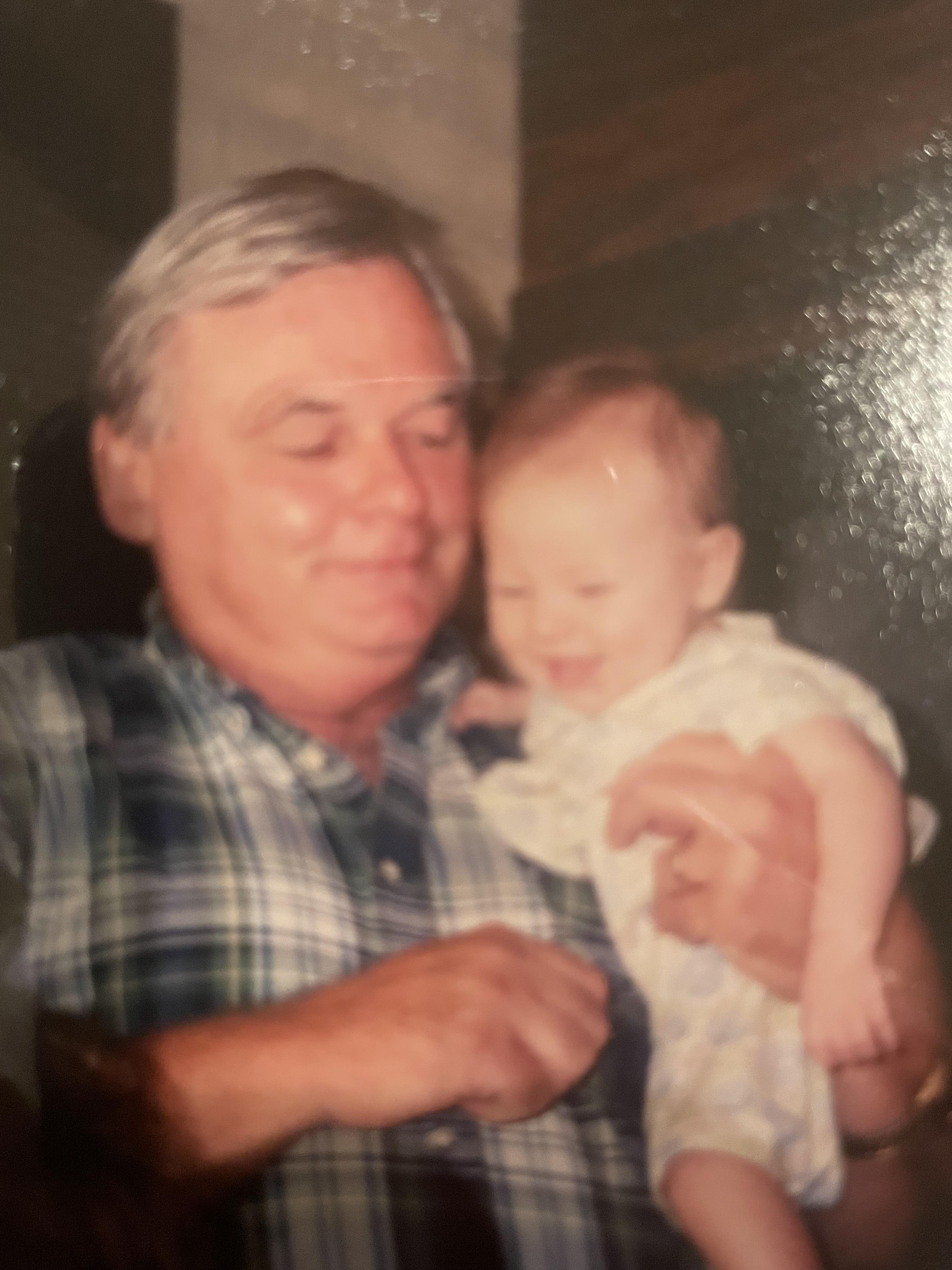 Patrick with his granddaughte…