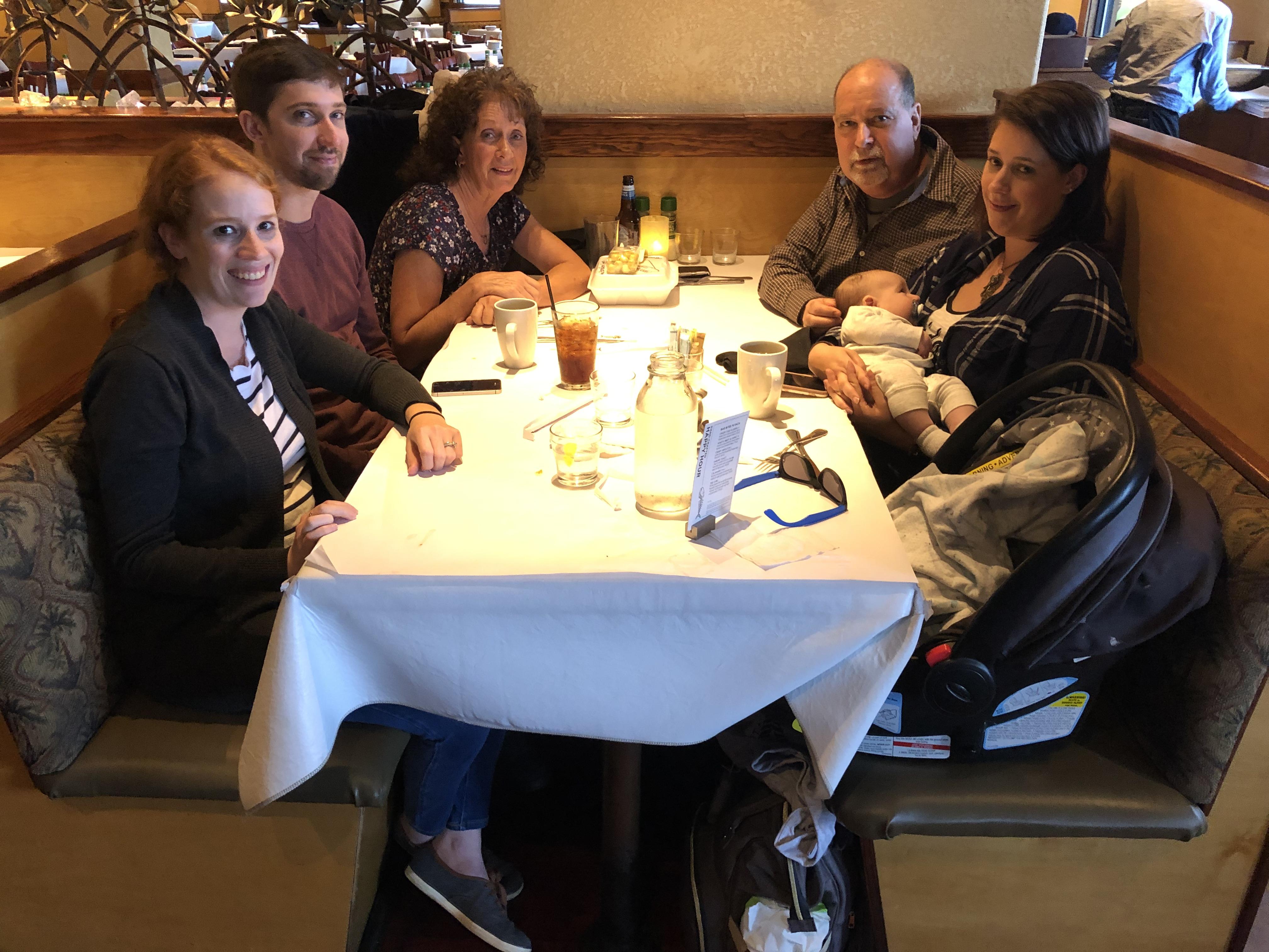 Our first family dinner when …