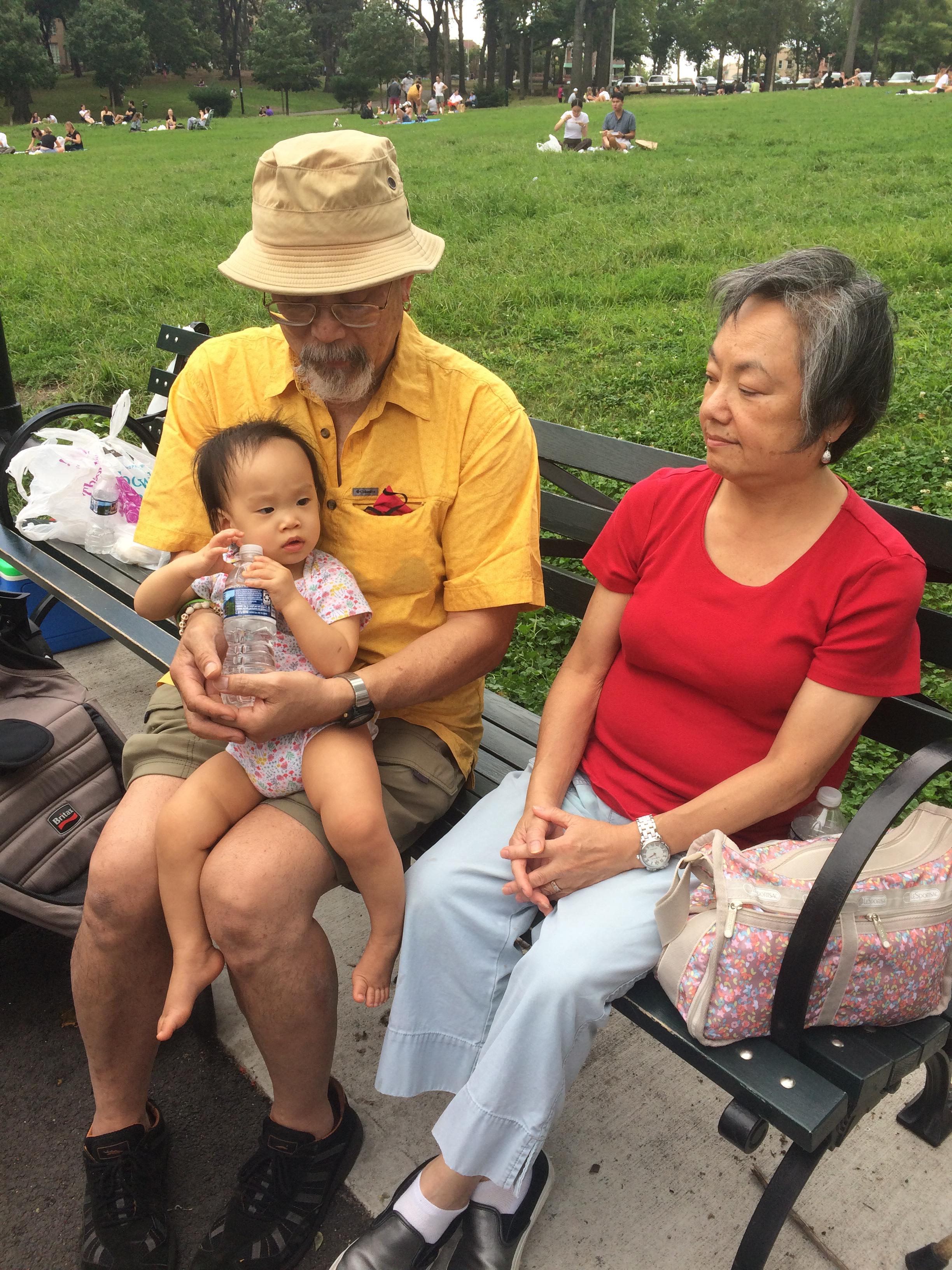 First trip to park with baby
