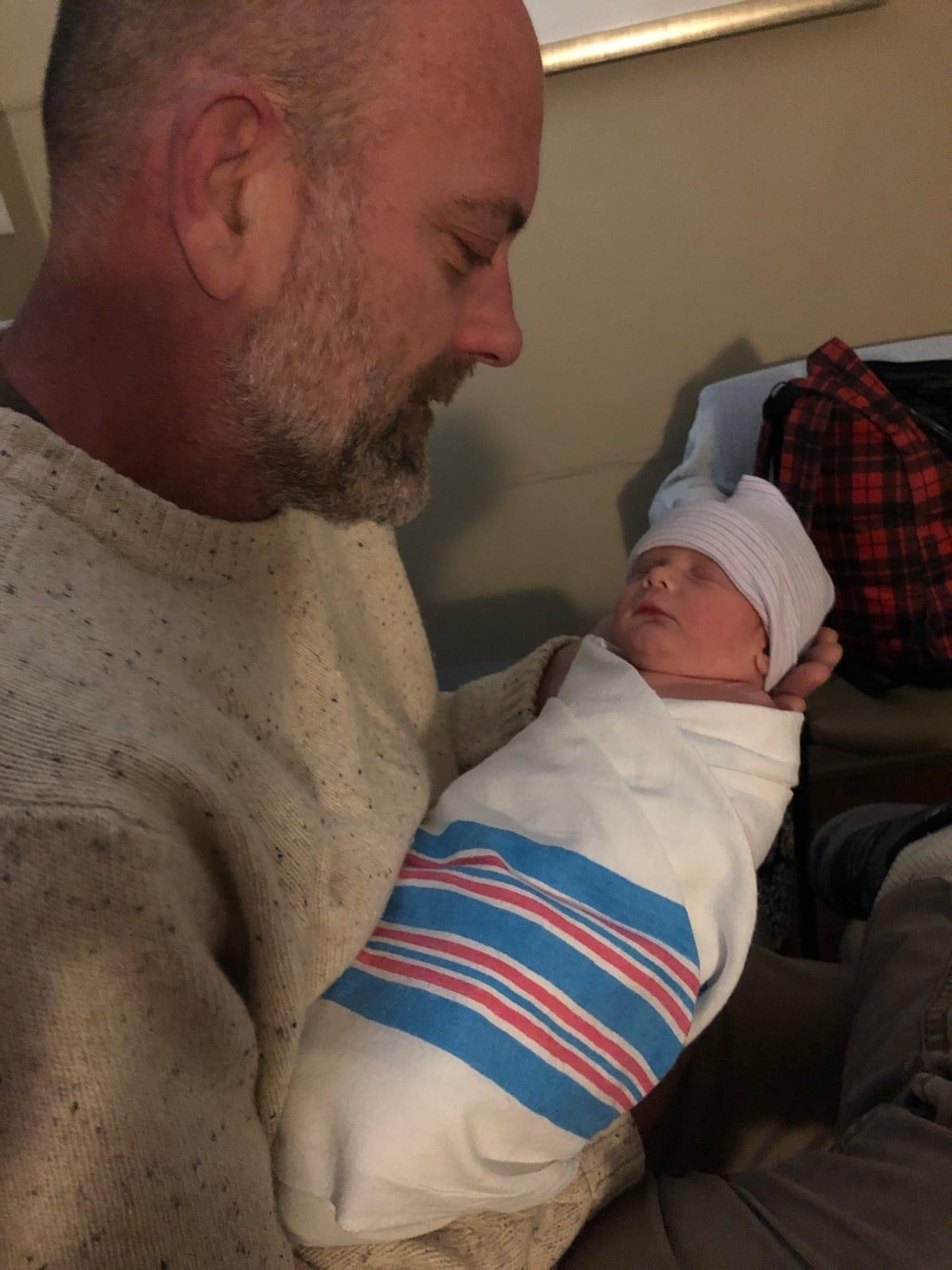 A proud grandpa...