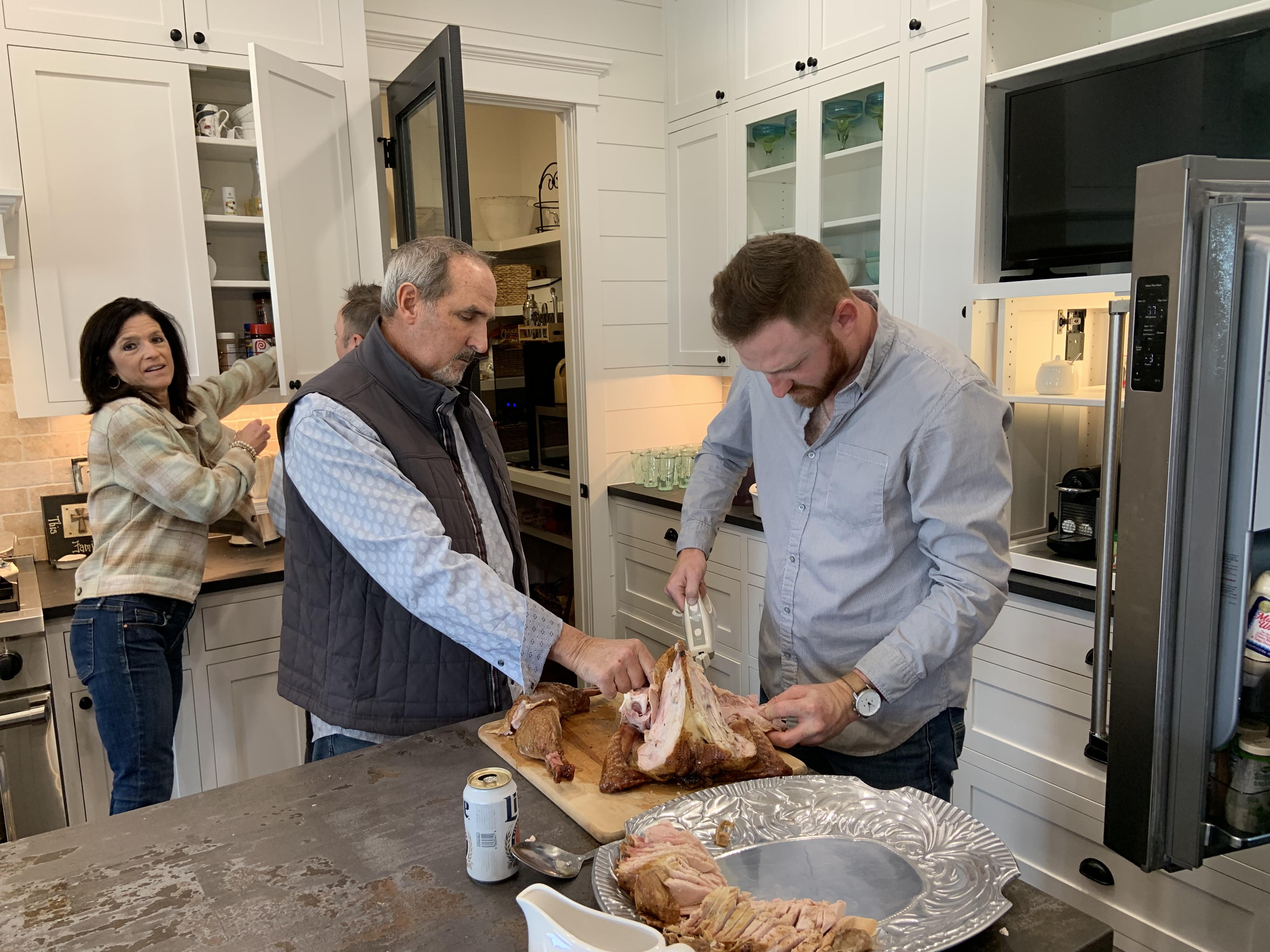 Father/son duo hard at work w…