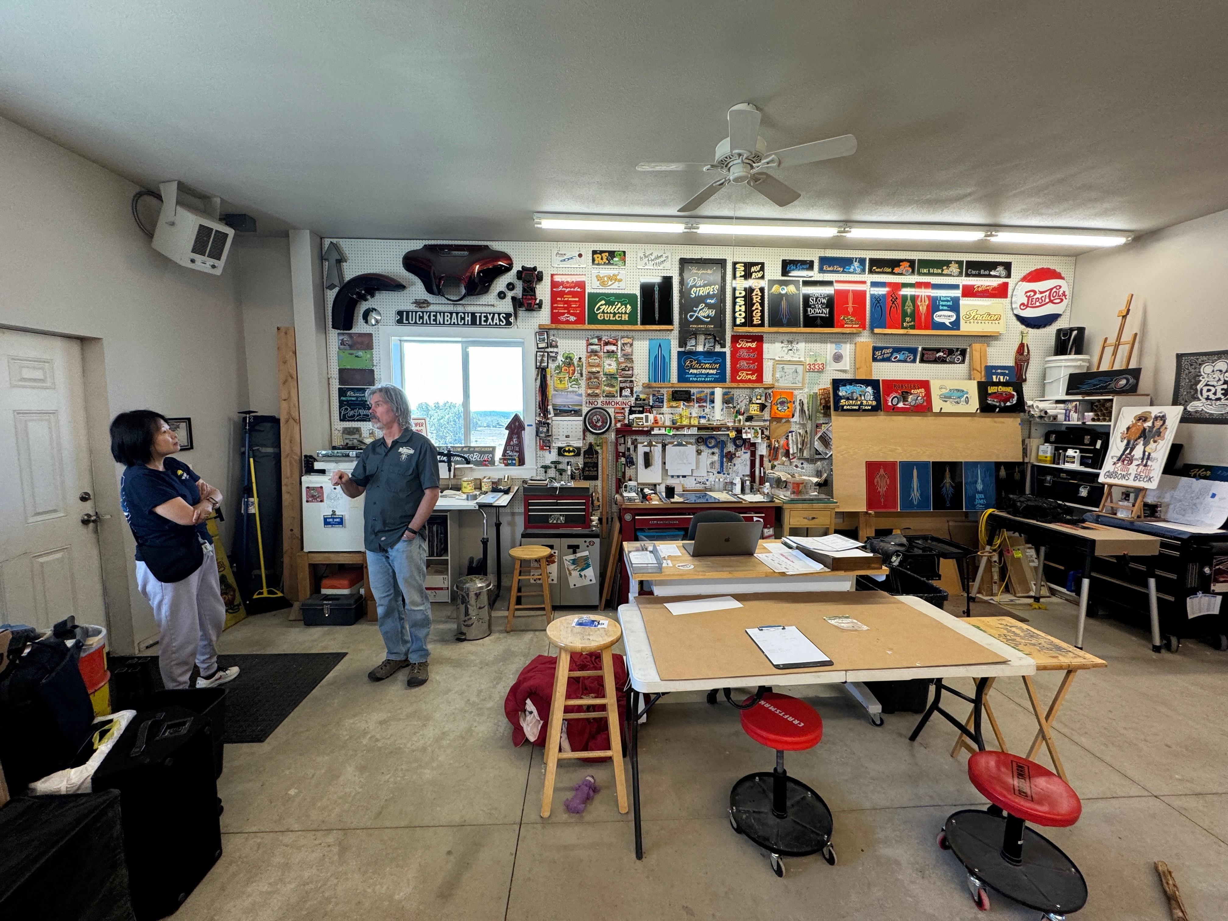 Kirk's amazing workshop with …