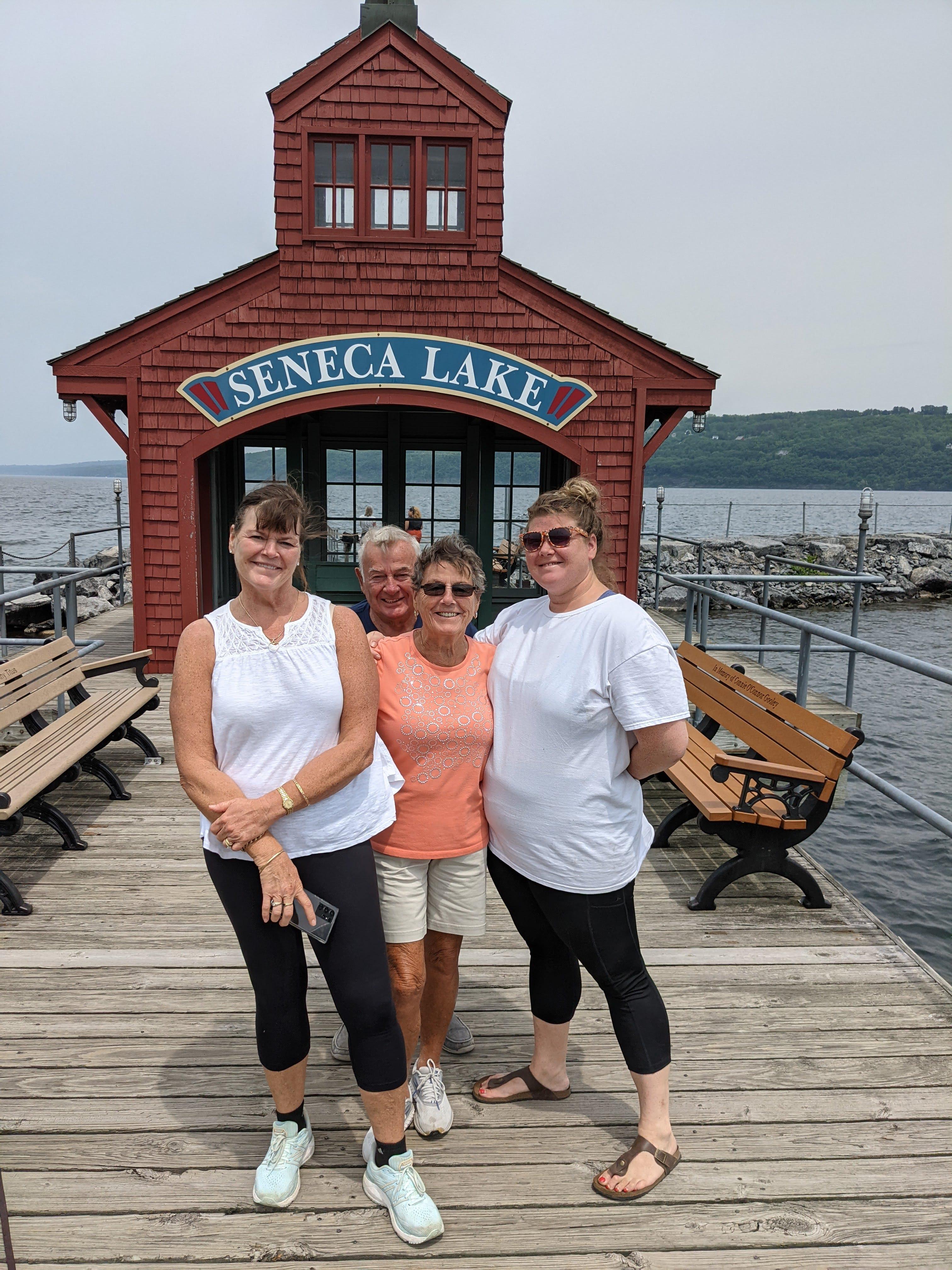 Fun visit from Donna, George …