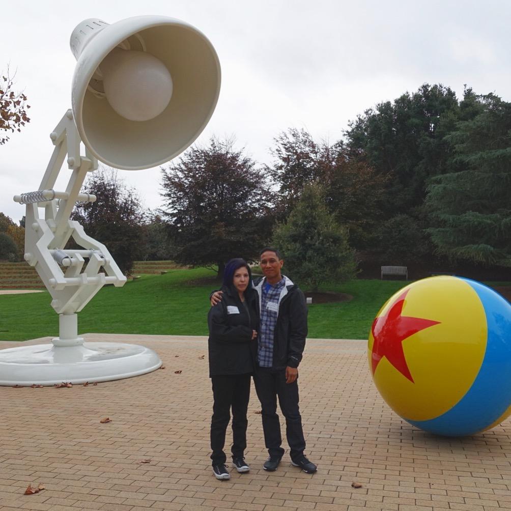 At Pixar for a screening of 