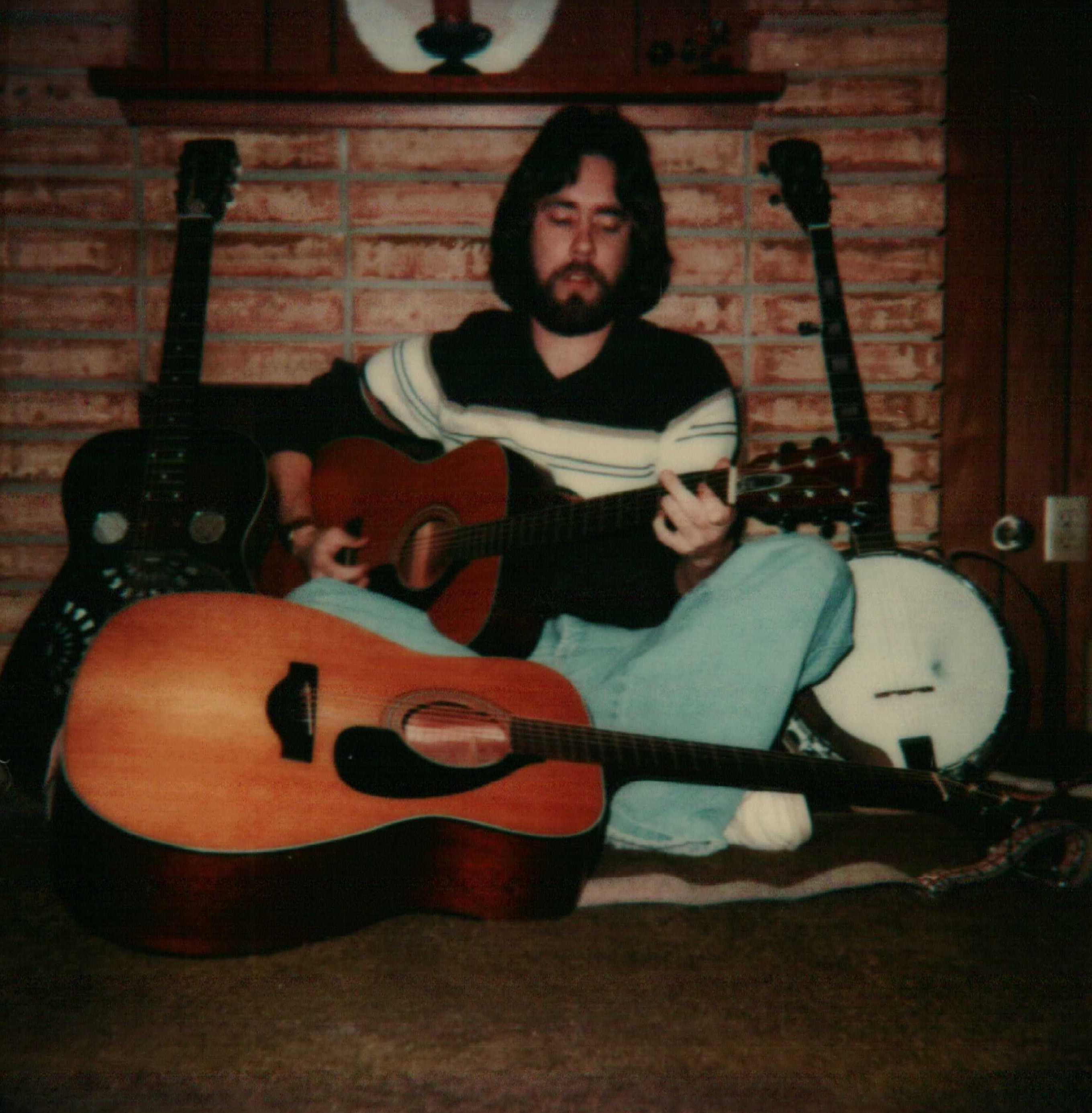 Jeff Playing His Guitars, c. …