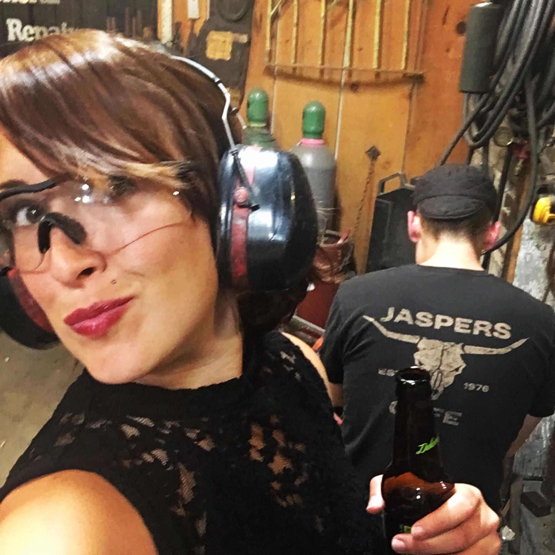 Colin crafting at the forge!