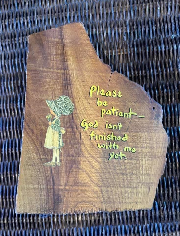 A treasure Nancy made for me