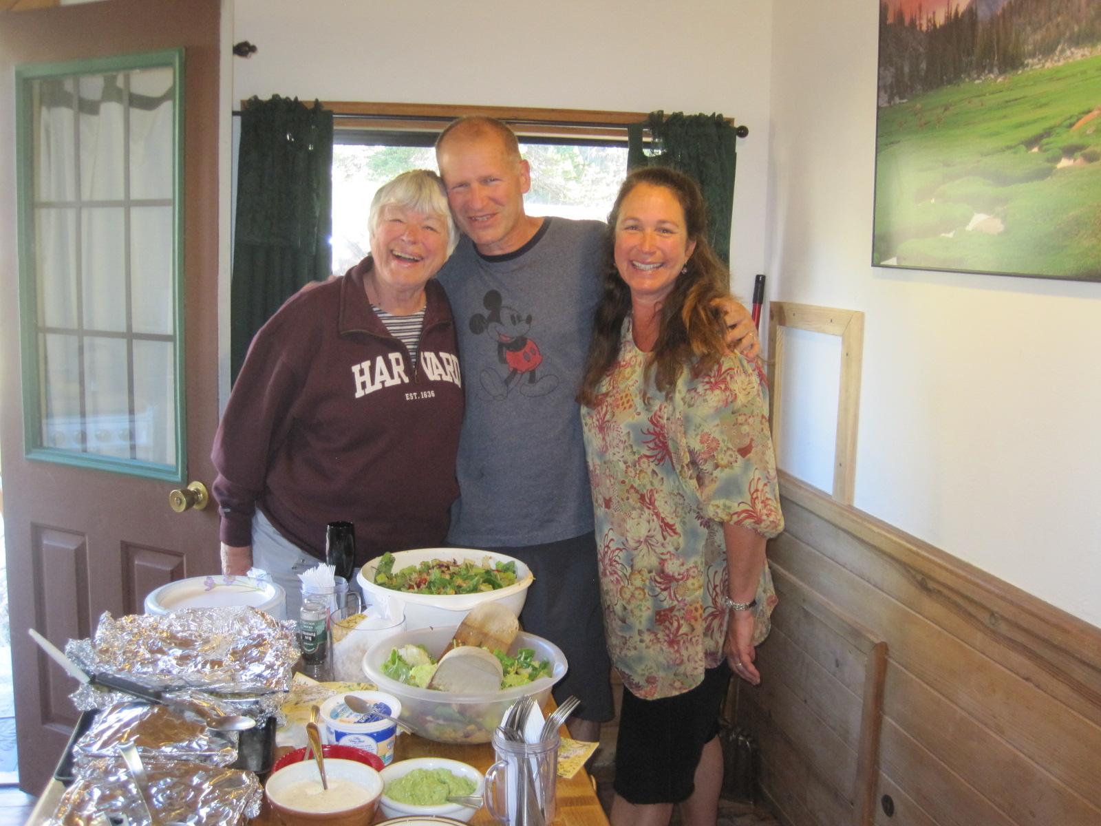 Lee with Shirley and Shelley …