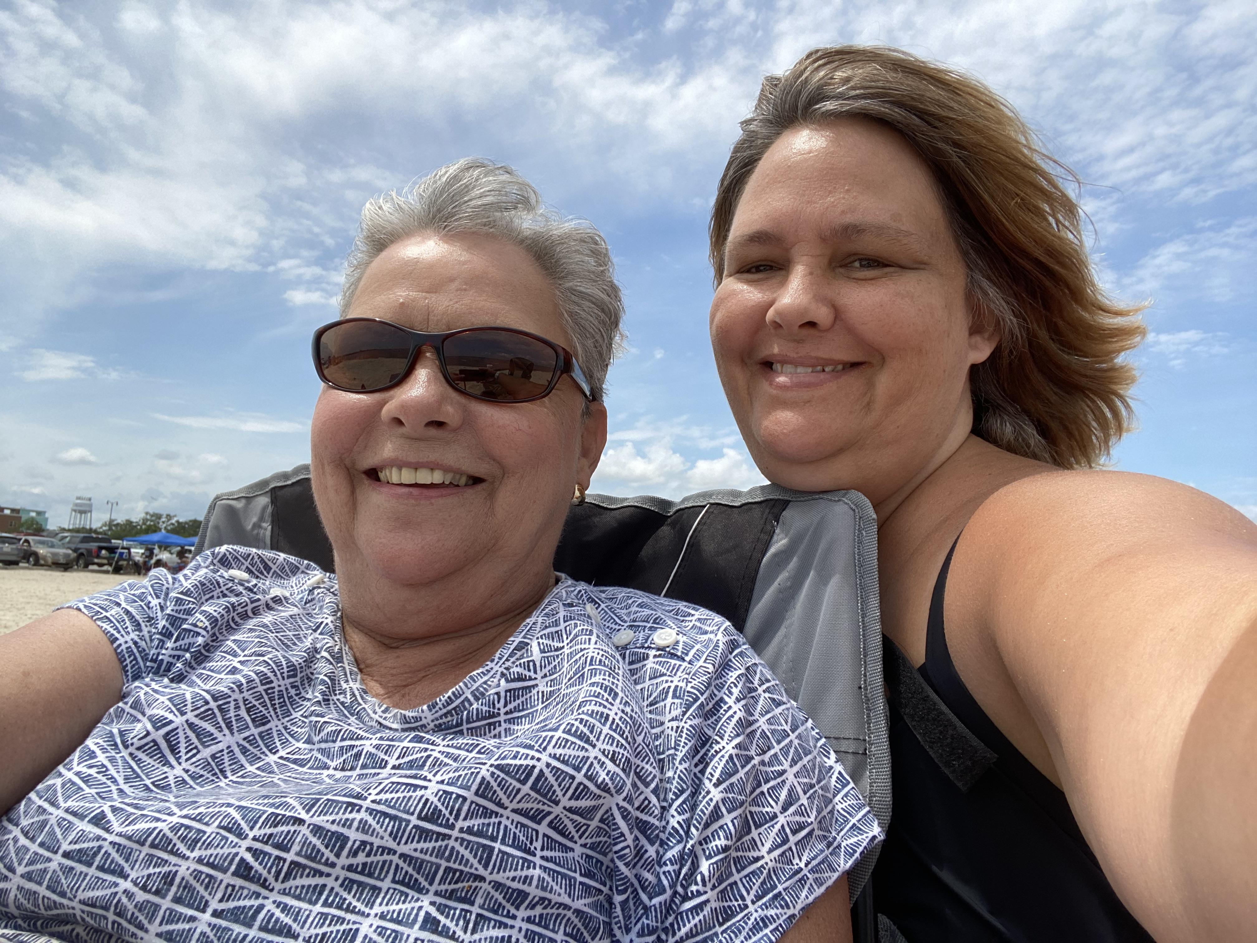 A trip to the beach! Her favo…