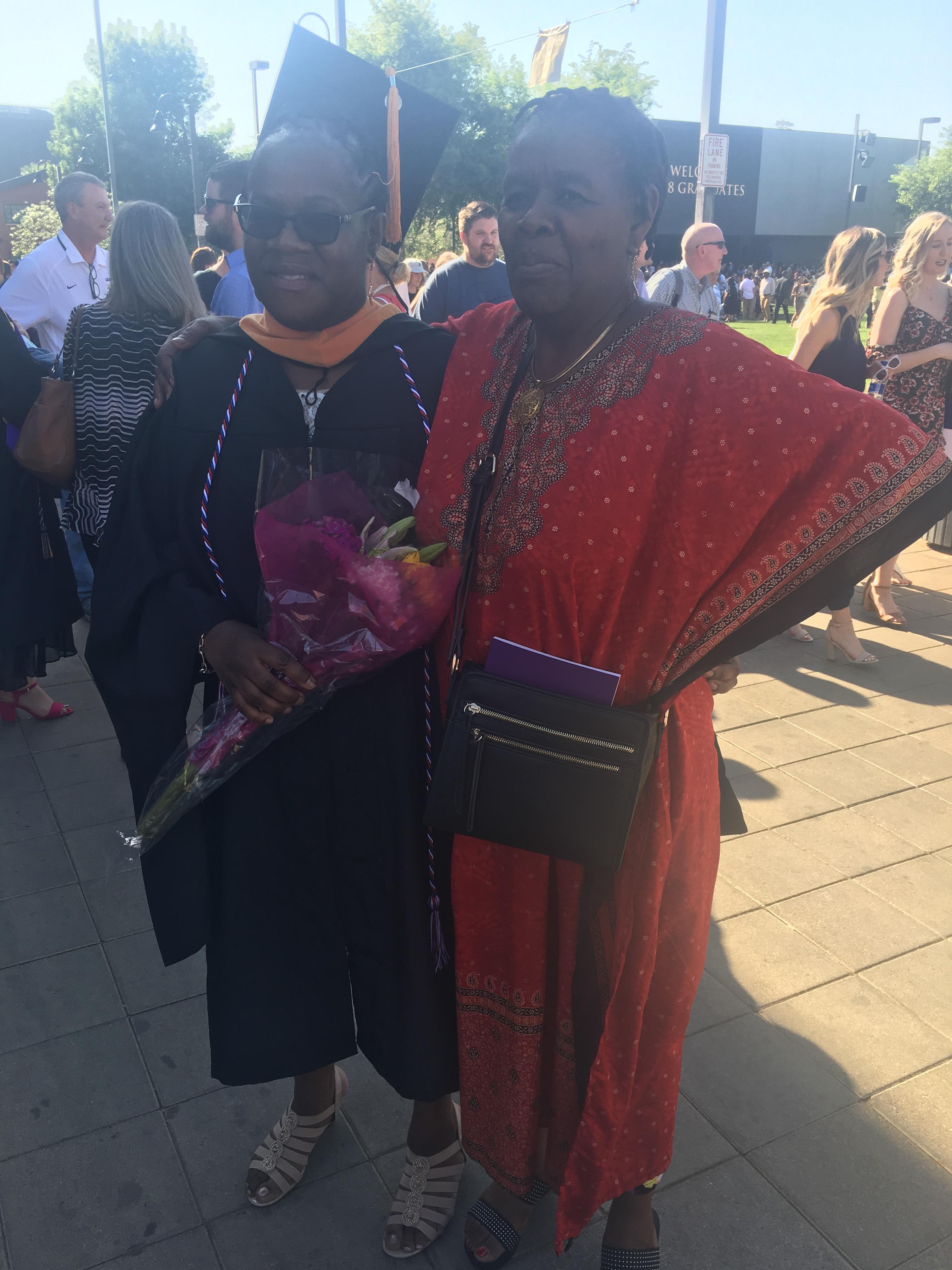 Mama at Mankaa's graduation