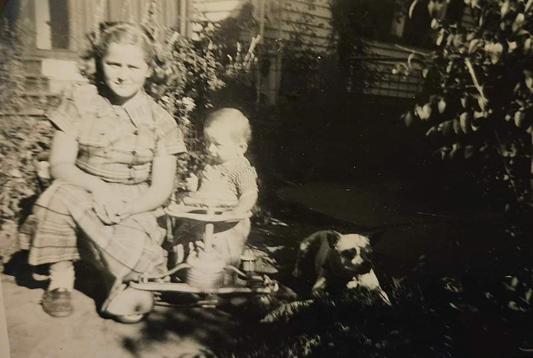 Linda with her brother Gary