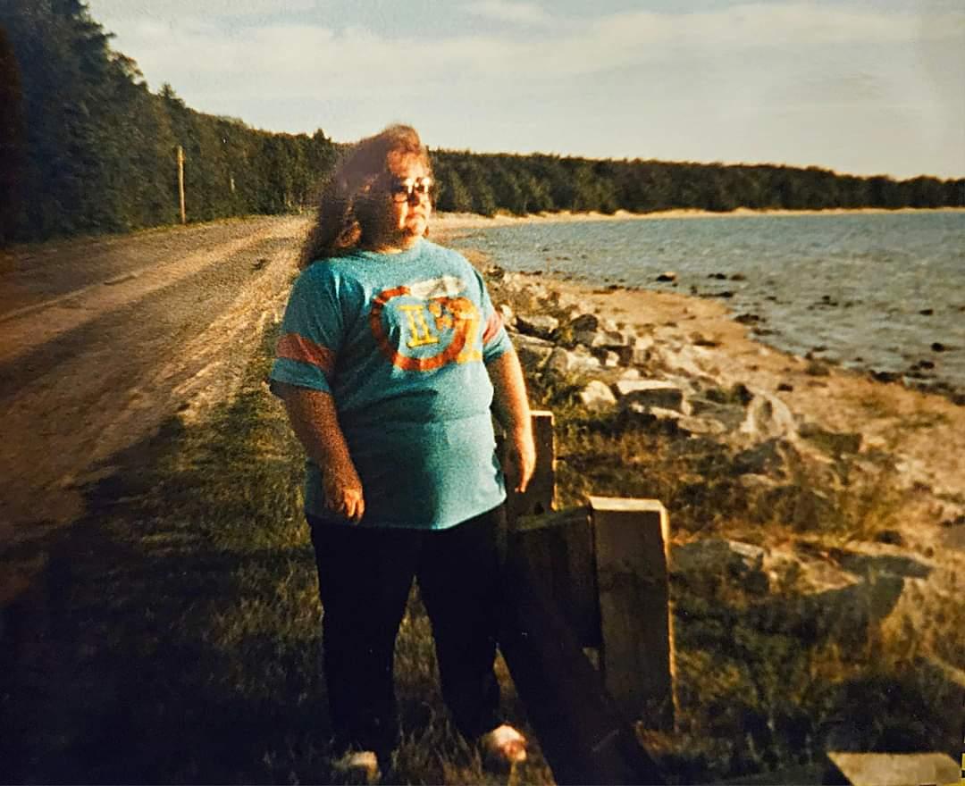 Linda at Lake Michigan