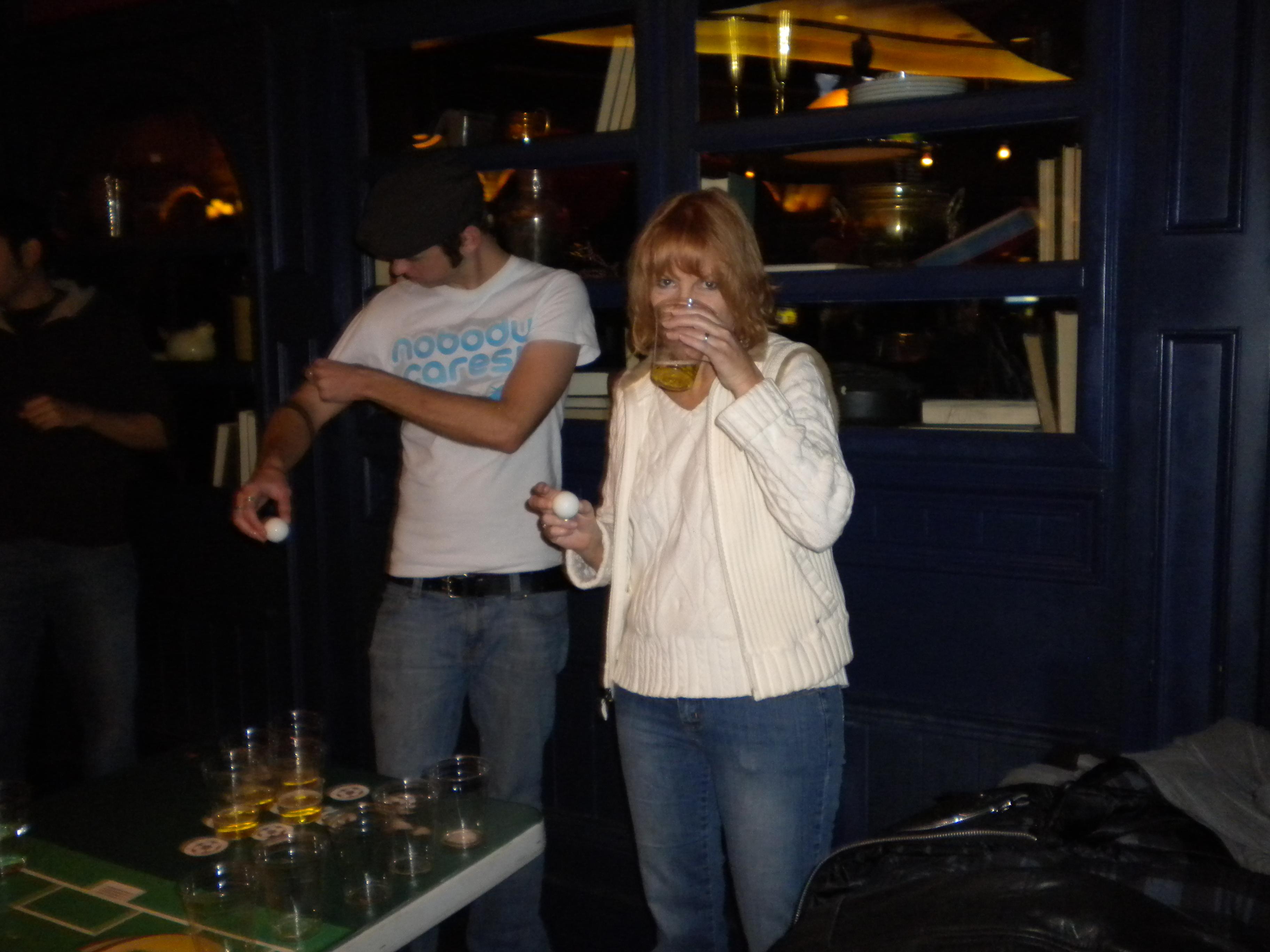 Quinn's Flip Cup prior to fli…
