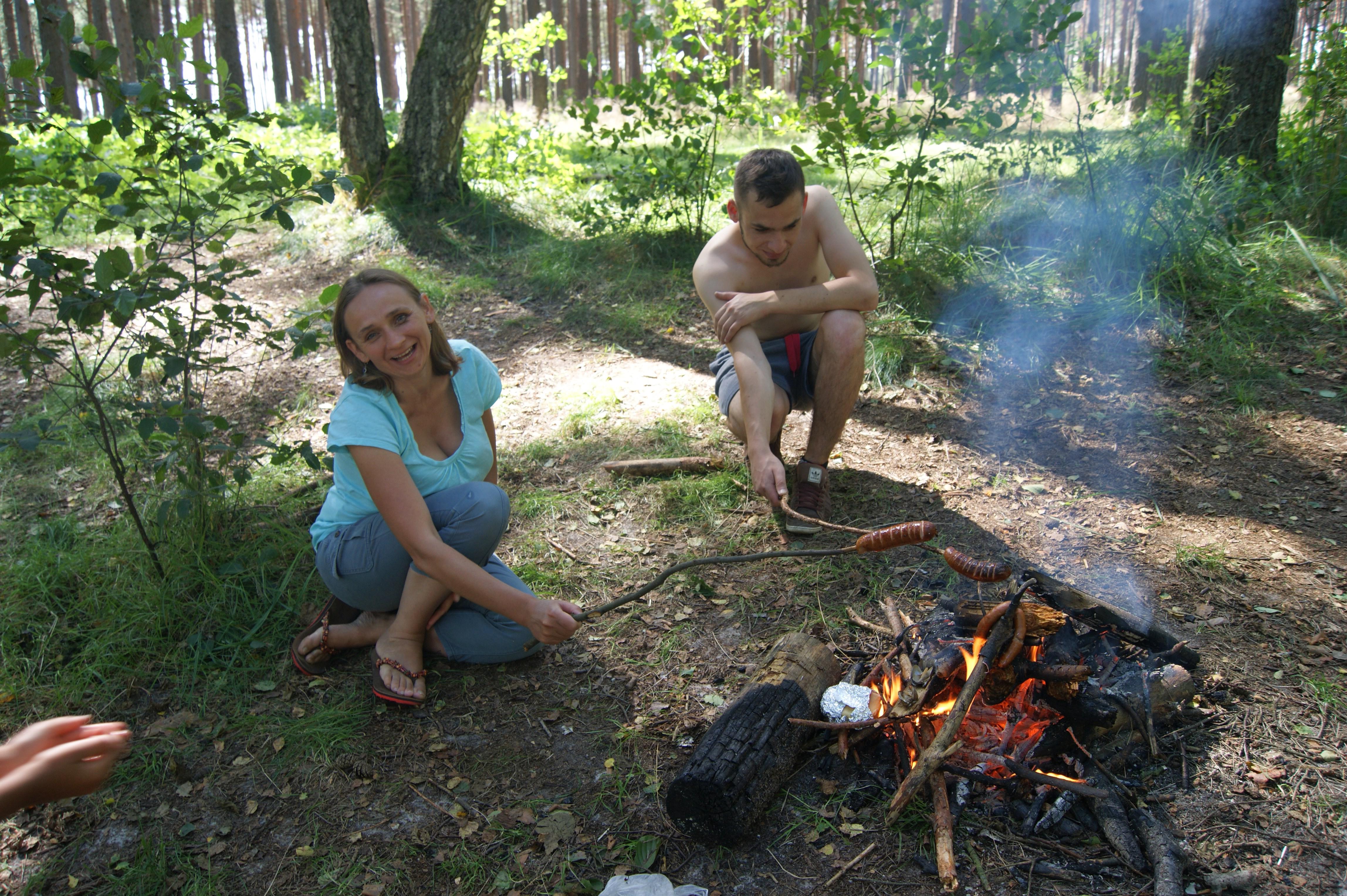 Barbara with brother