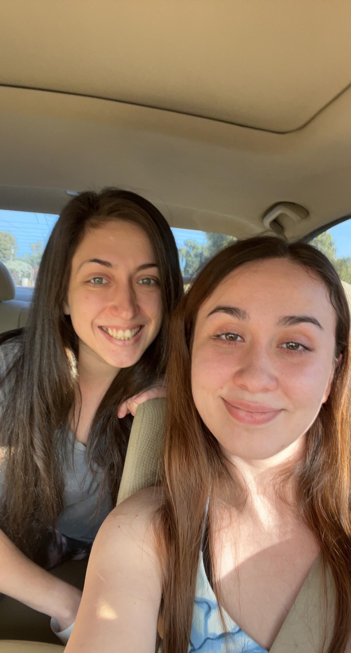 Riding around with mom