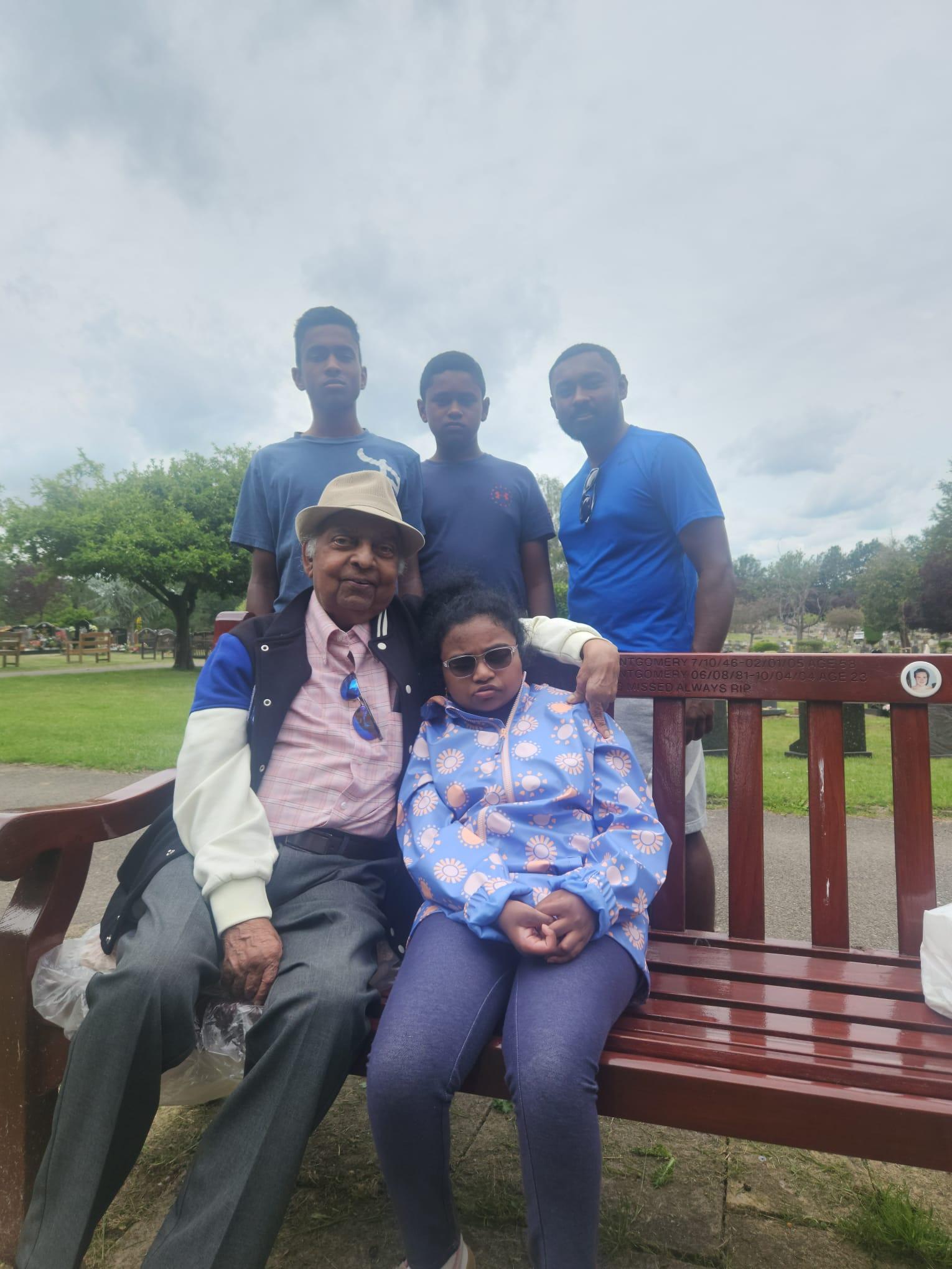 The crew with Uncle